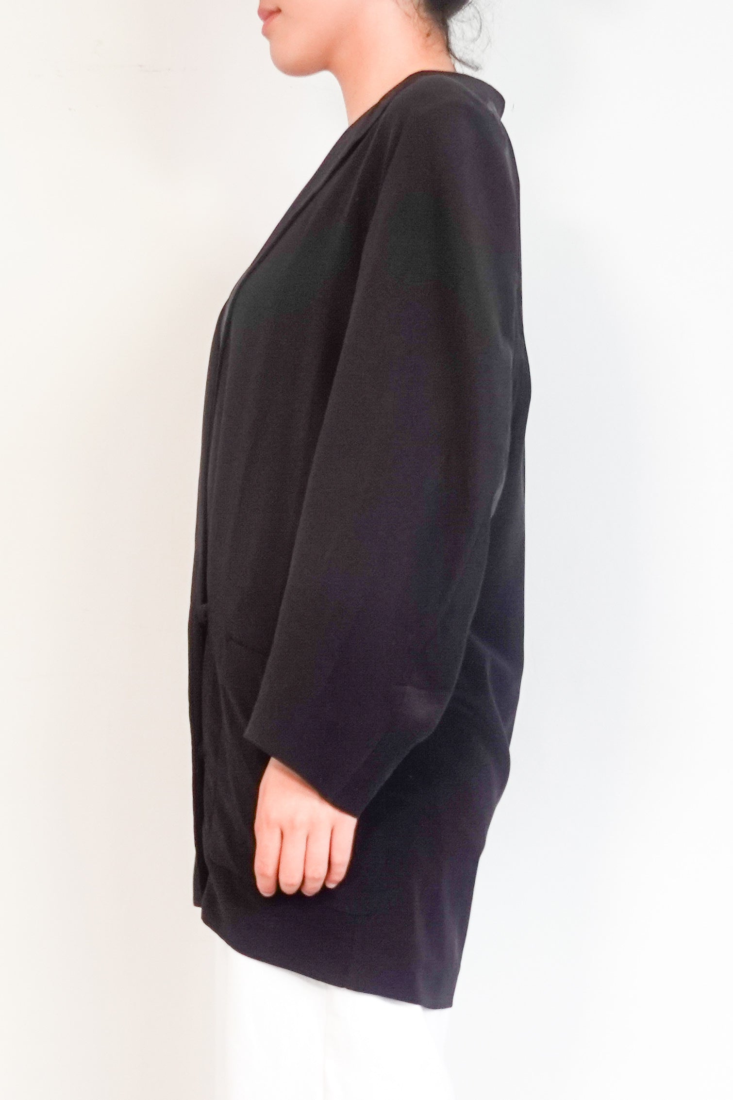 Miu Miu Black Silk Jacket RRP £700  | Authentic Preloved