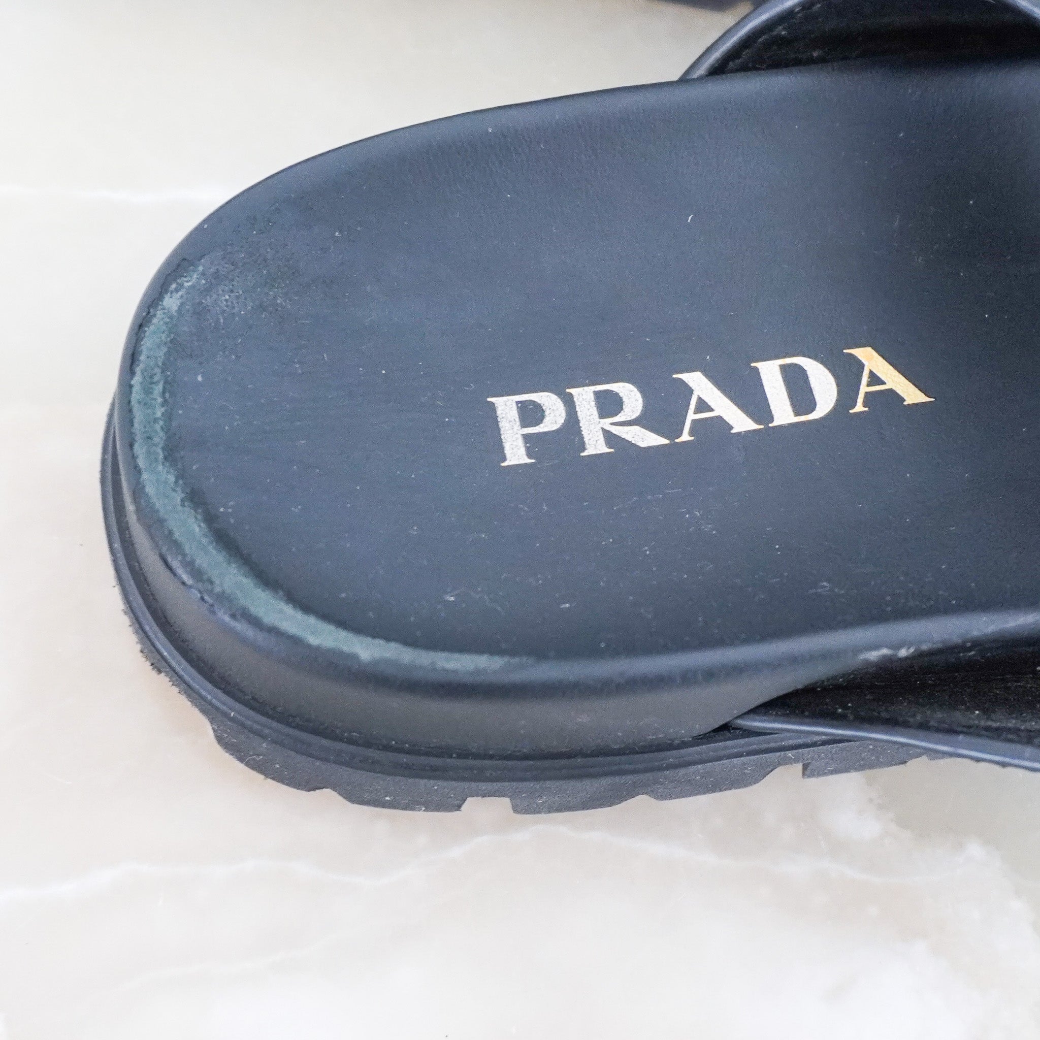 Prada Calzature Donna Sandals in Black RRP £850 | Authentic Preloved - Reloved Again