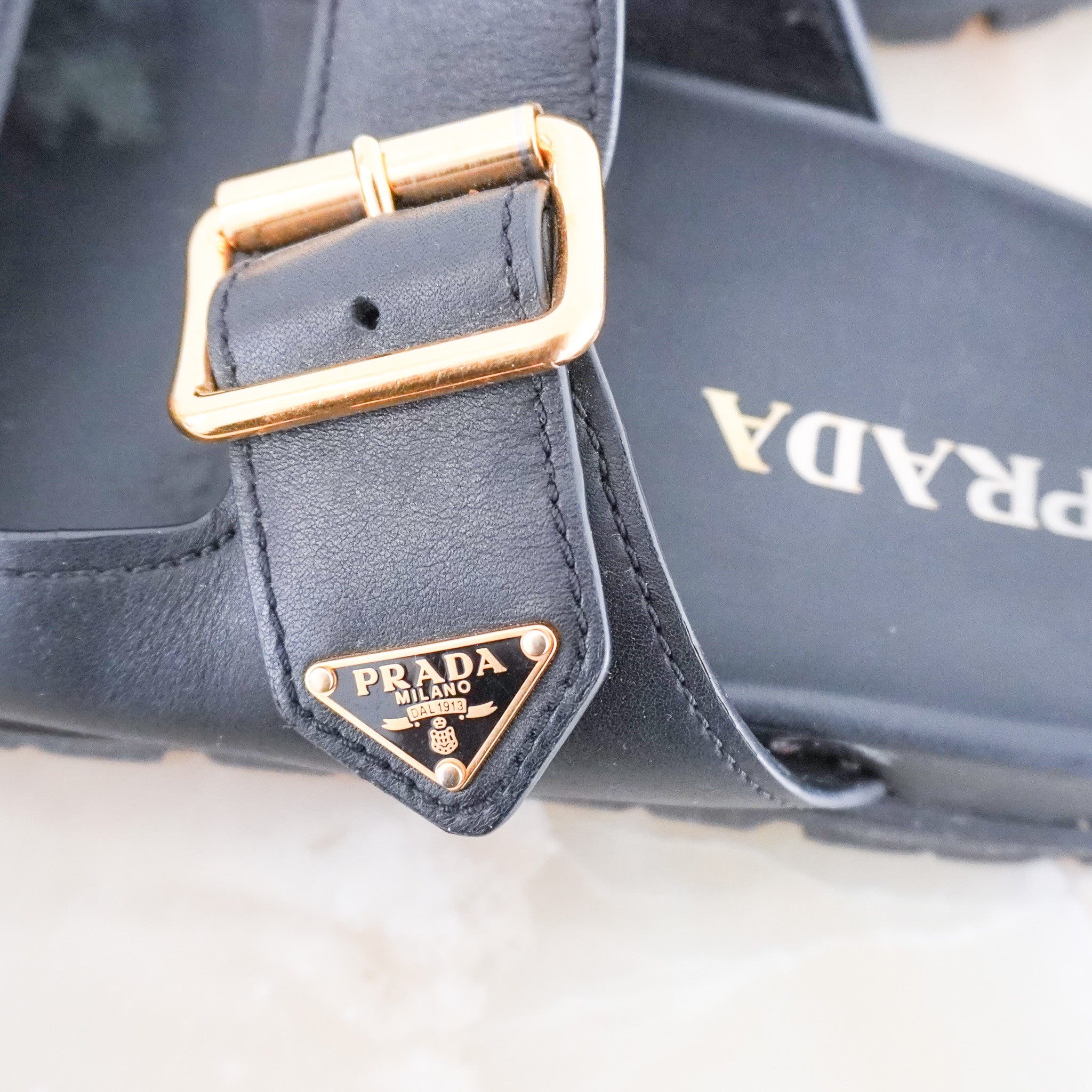 Prada Calzature Donna Sandals in Black RRP £850 | Authentic Preloved - Reloved Again