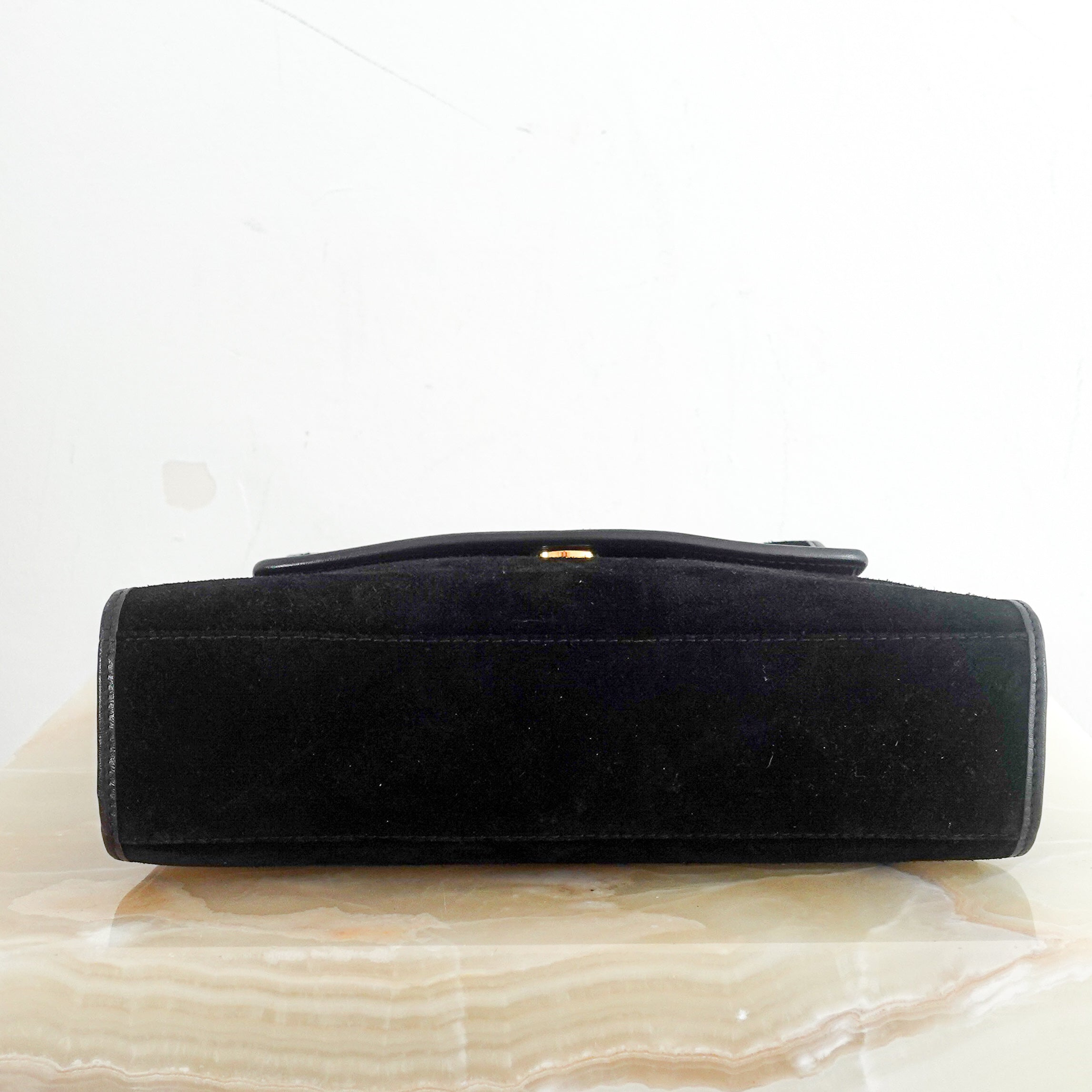 Vintage suede black bag