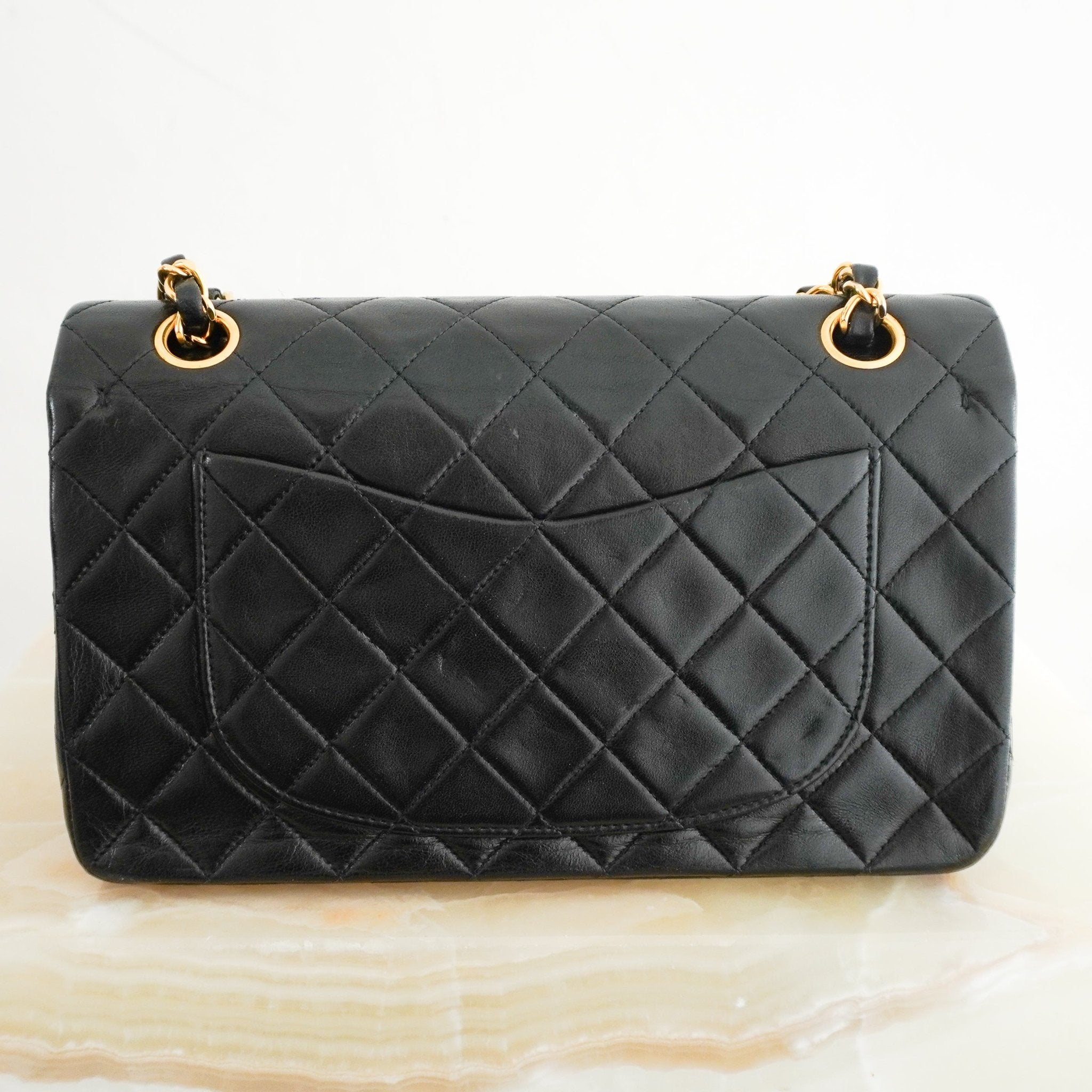 Chanel Small Double Flap Lambskin Leather Bag RRP £8500 | Authentic Preloved [final sale] - Reloved Again