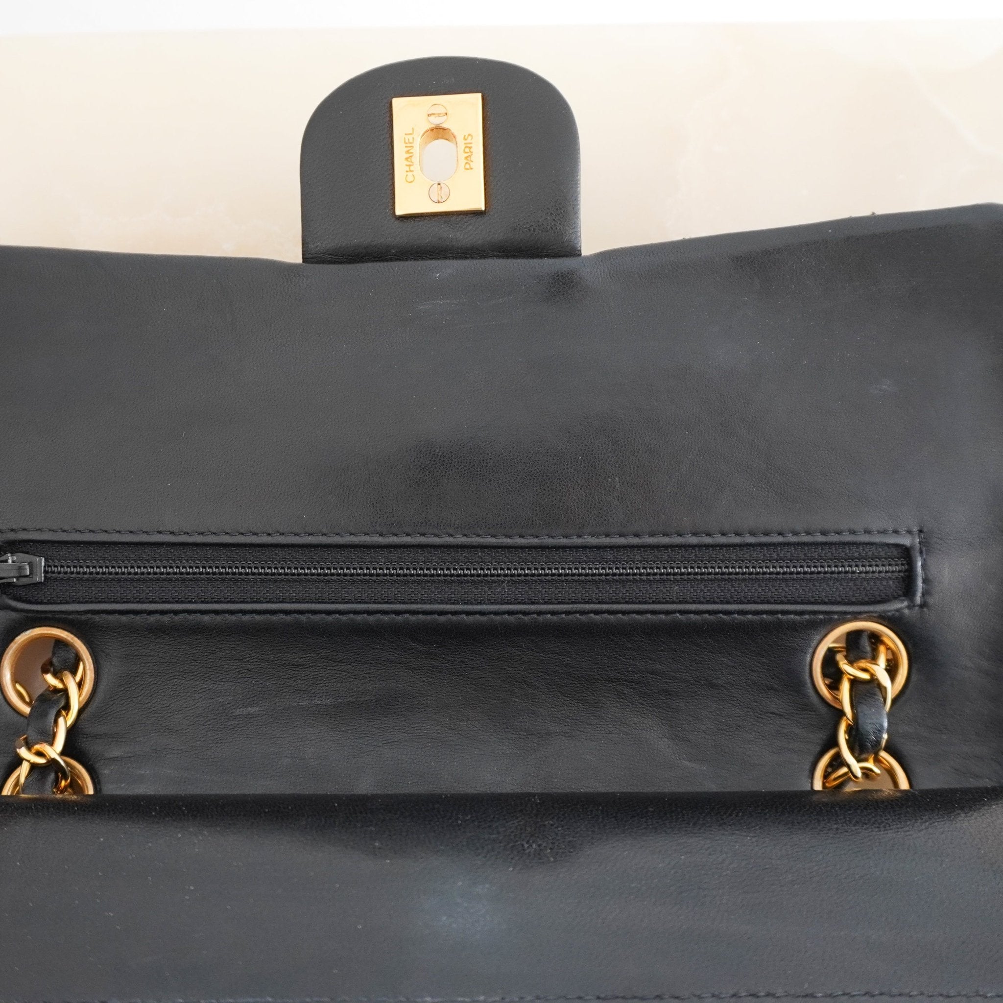Chanel Small Double Flap Lambskin Leather Bag RRP £8500 | Authentic Preloved [final sale] - Reloved Again