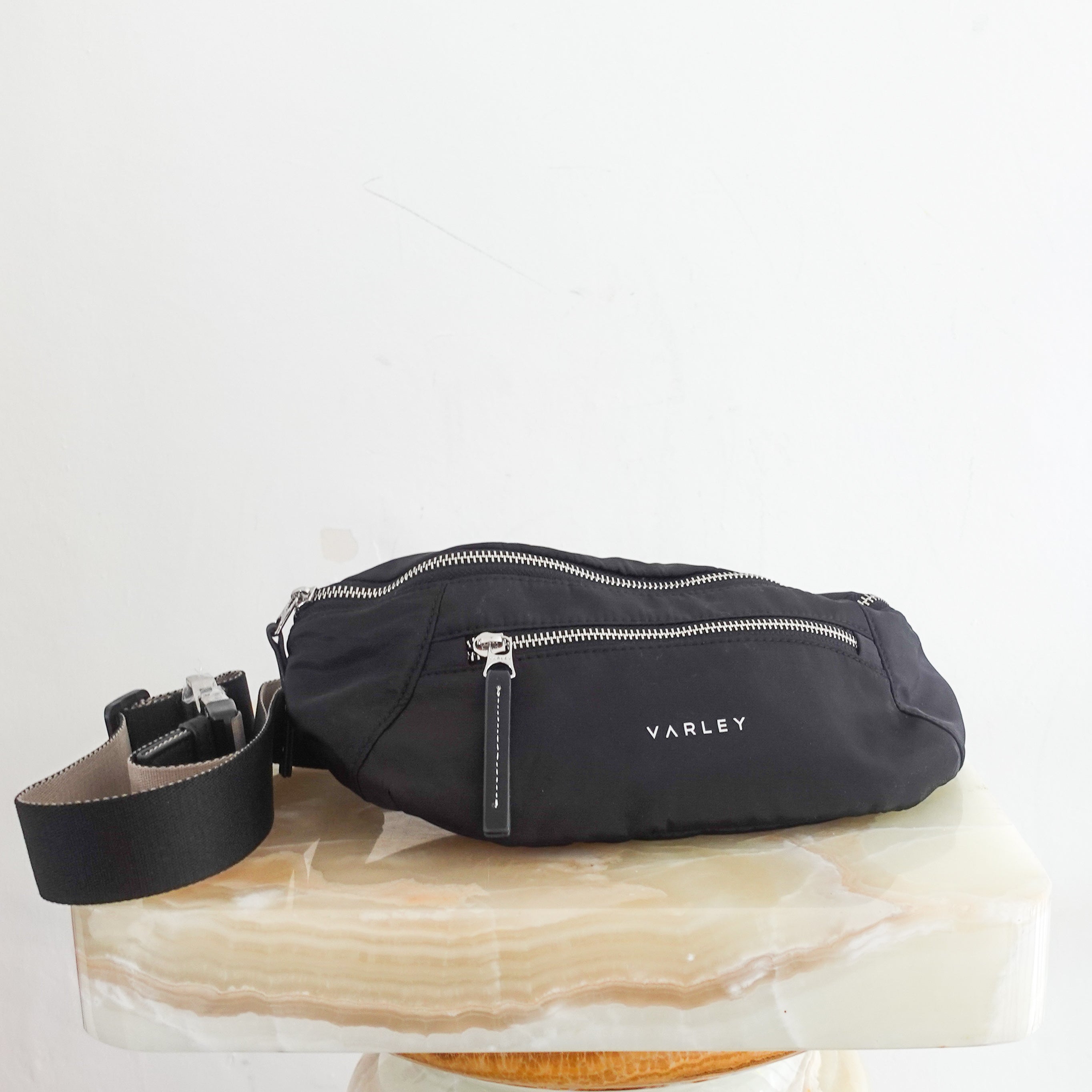 Black nylon bum bag RRP £95