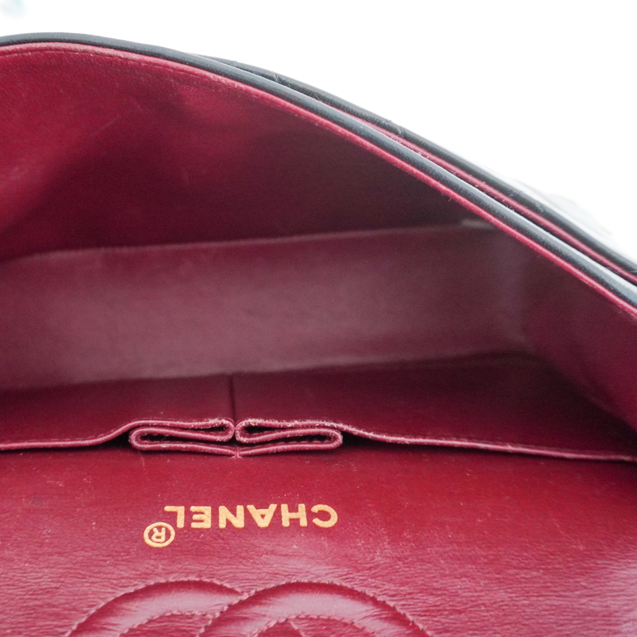 Chanel Small Double Flap Lambskin Leather Bag RRP £8500 | Authentic Preloved [final sale] - Reloved Again