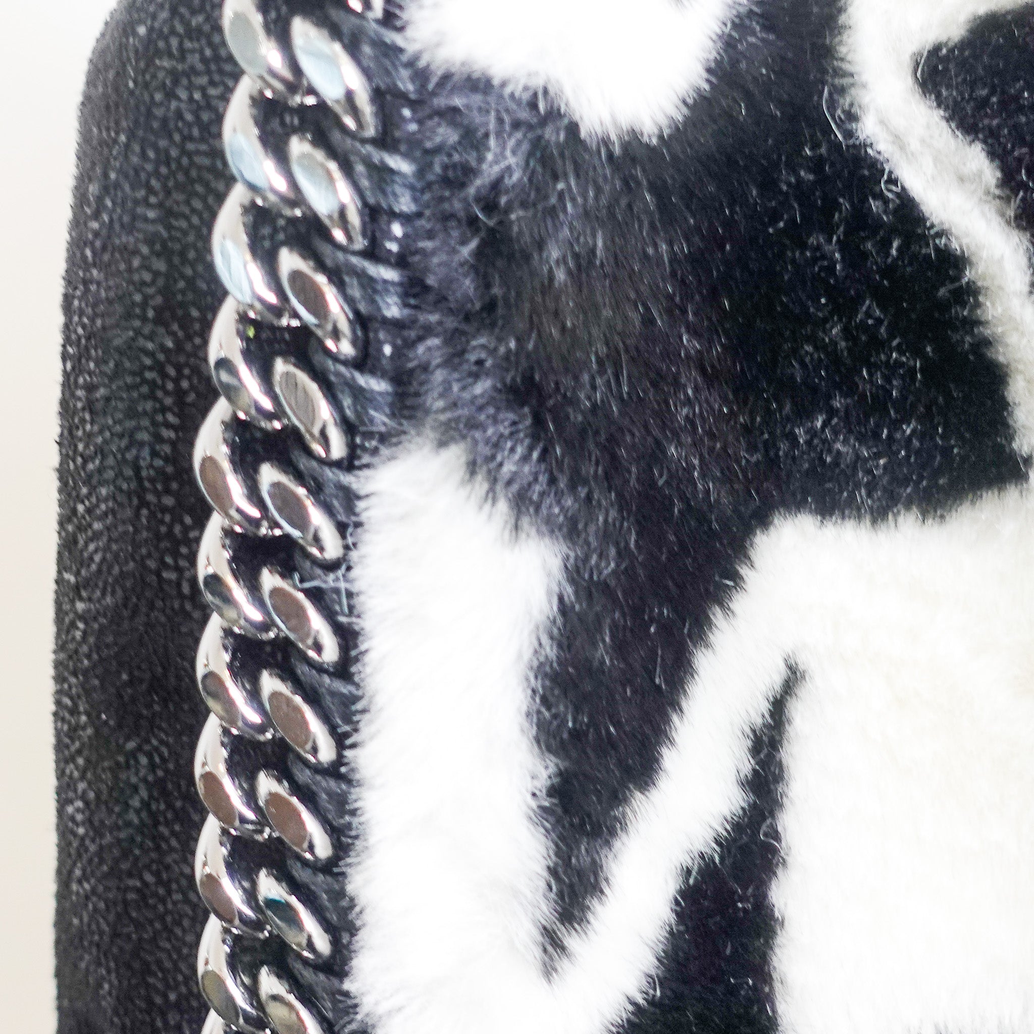 Faux fur star falabella bag RRP £800