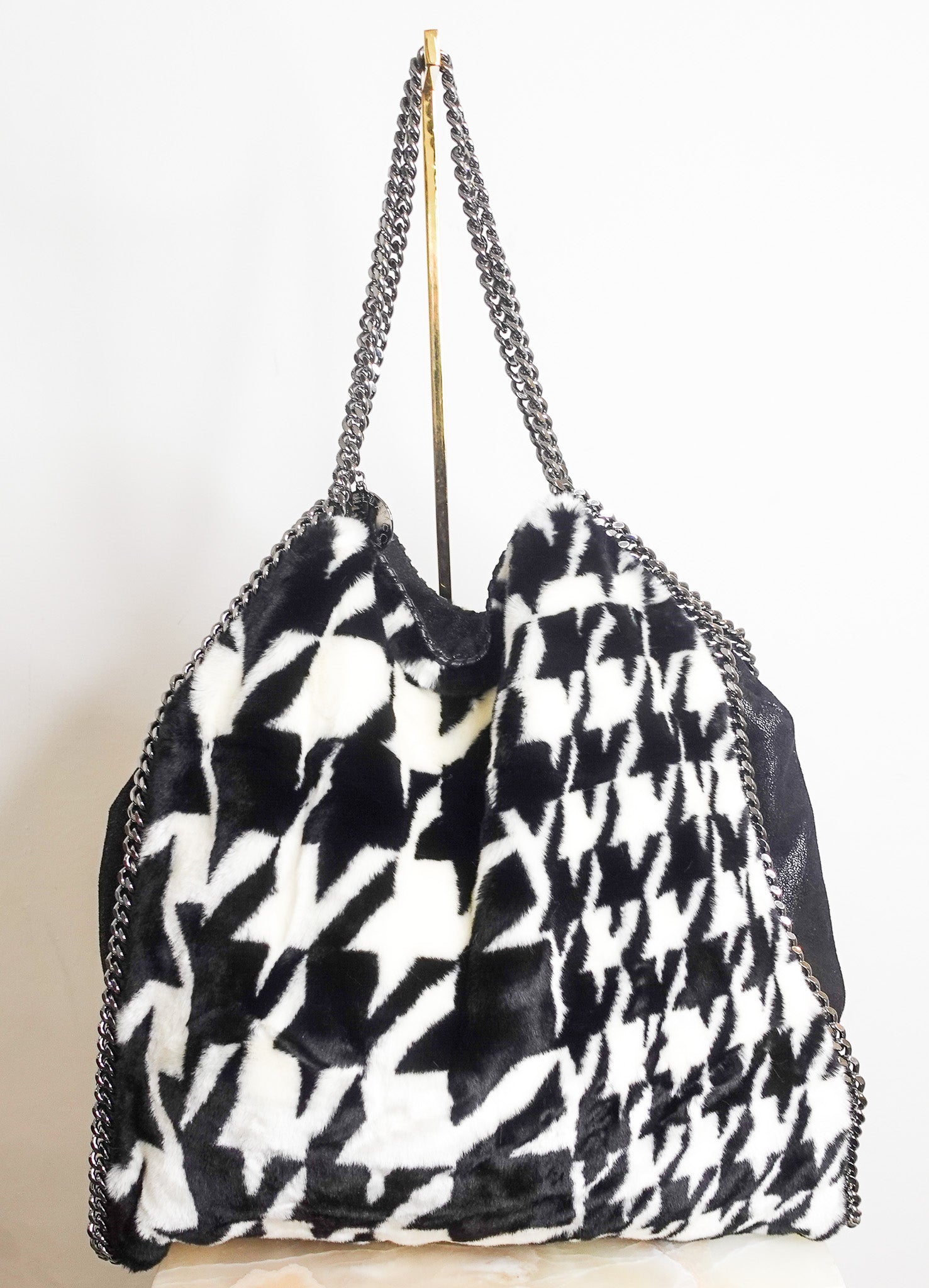 Faux fur star falabella bag RRP £800