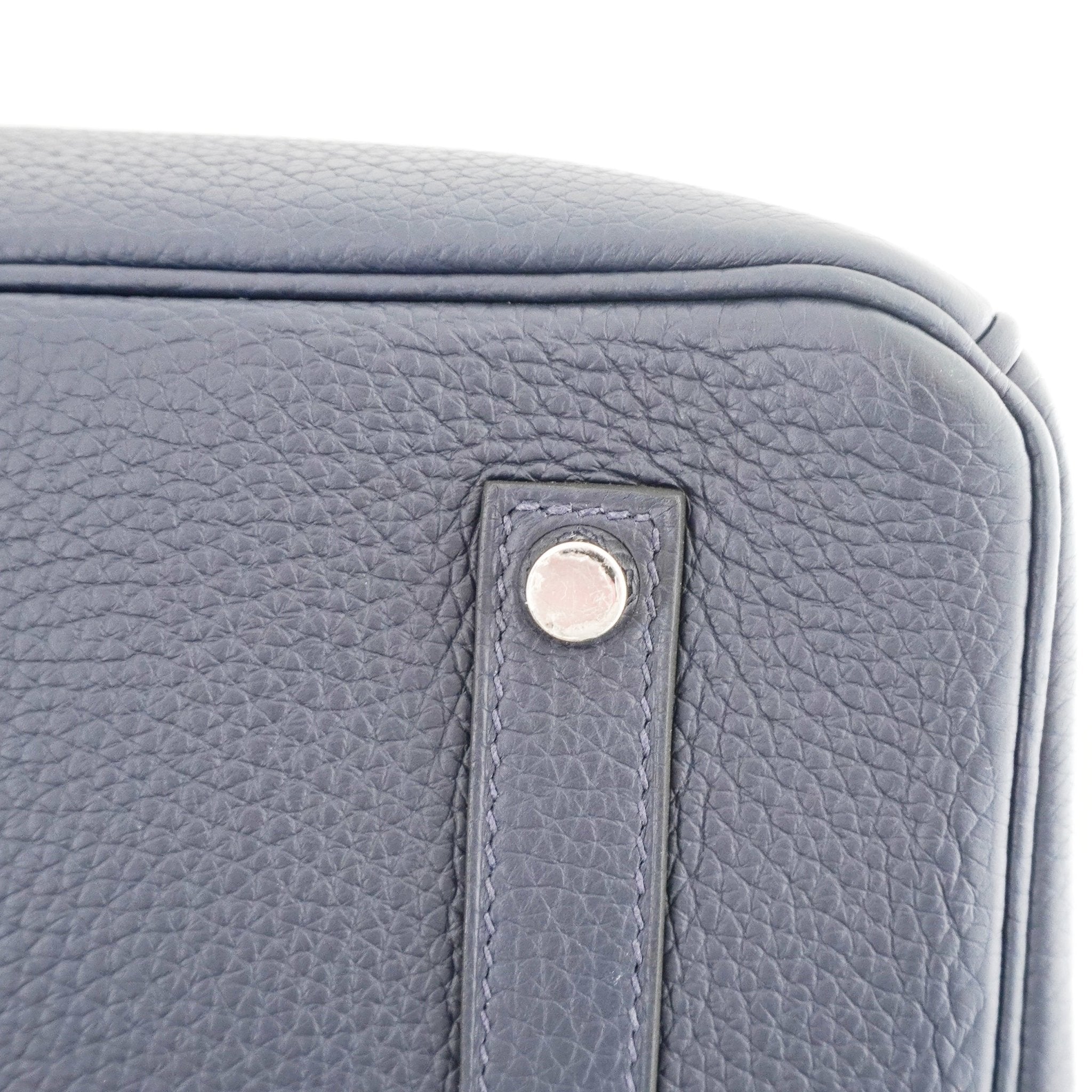 Hermès Bleu Birkin 35 Togo Leather Rose Pourpre Interior Palladium Hardware | Authentic Preloved - Reloved Again