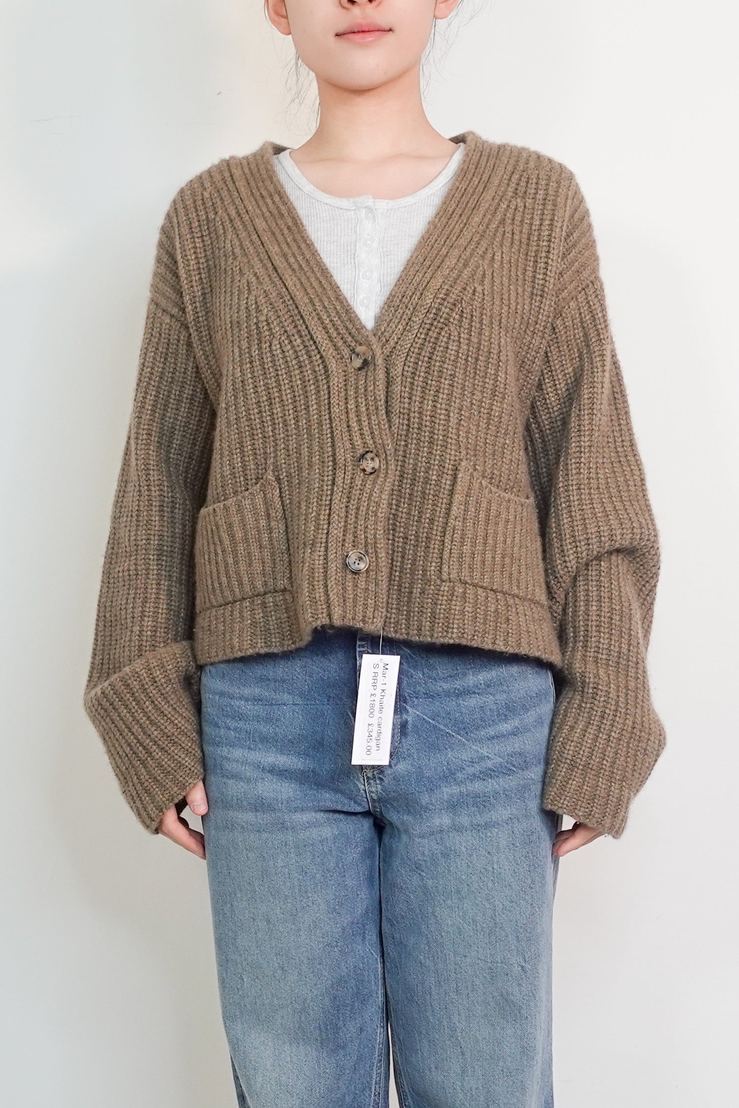 Brown cashmere Cardigan RRP £1800 final sale