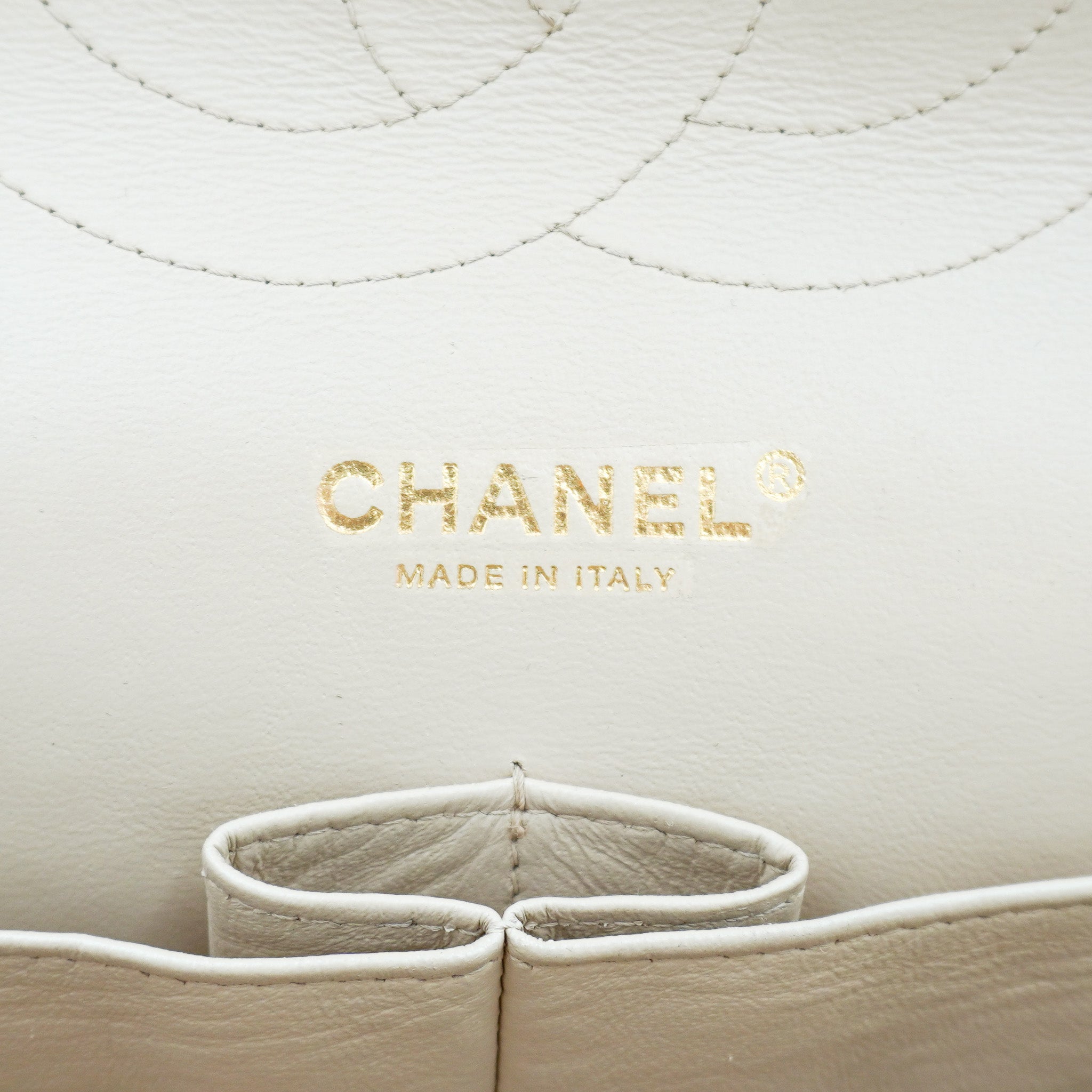 Chanel Jumbo Classic Double Flap Bag in Beige Caviar Leather RRP (£9830) | Authentic Preloved