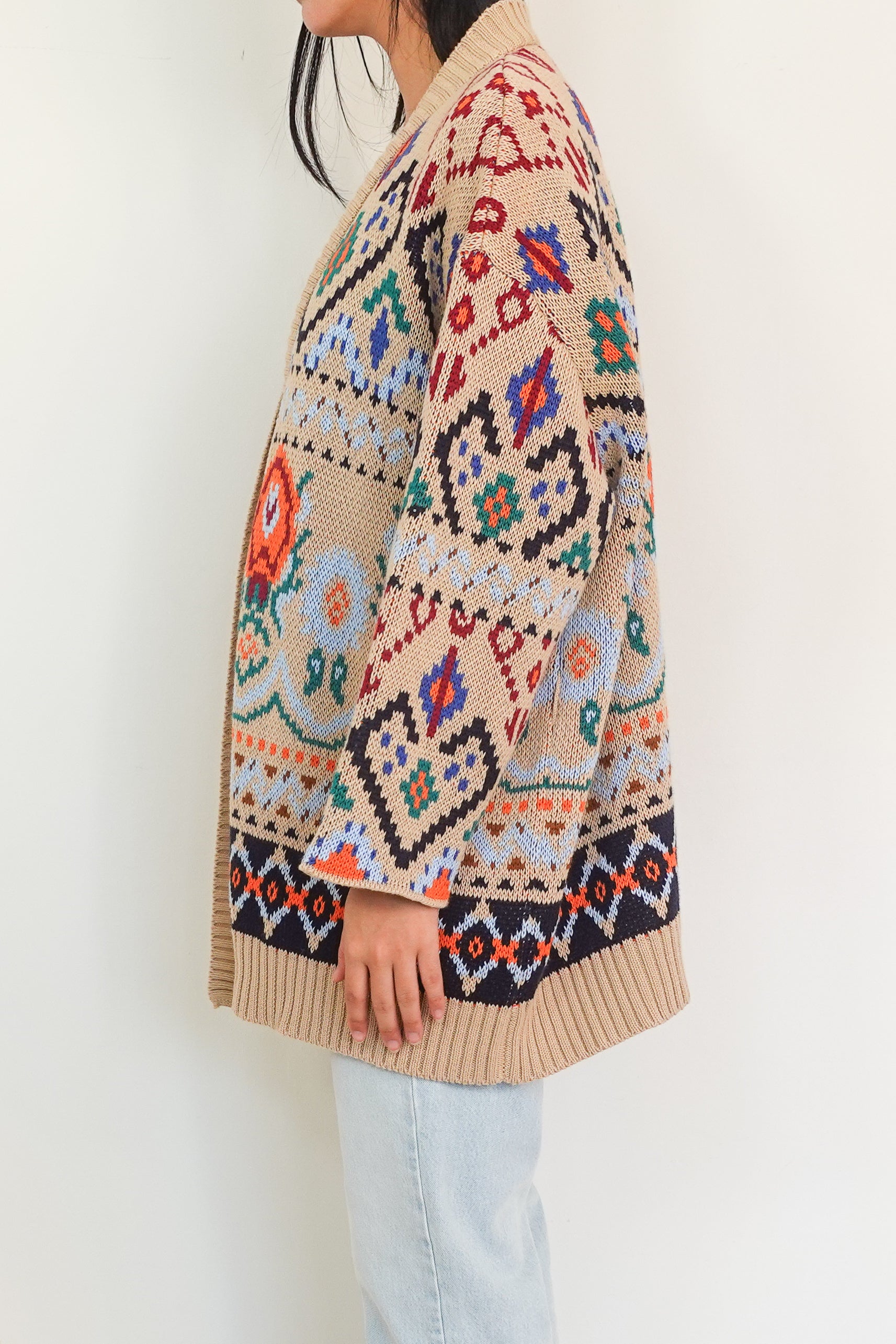 Patterned cotton cardigan RRP £270