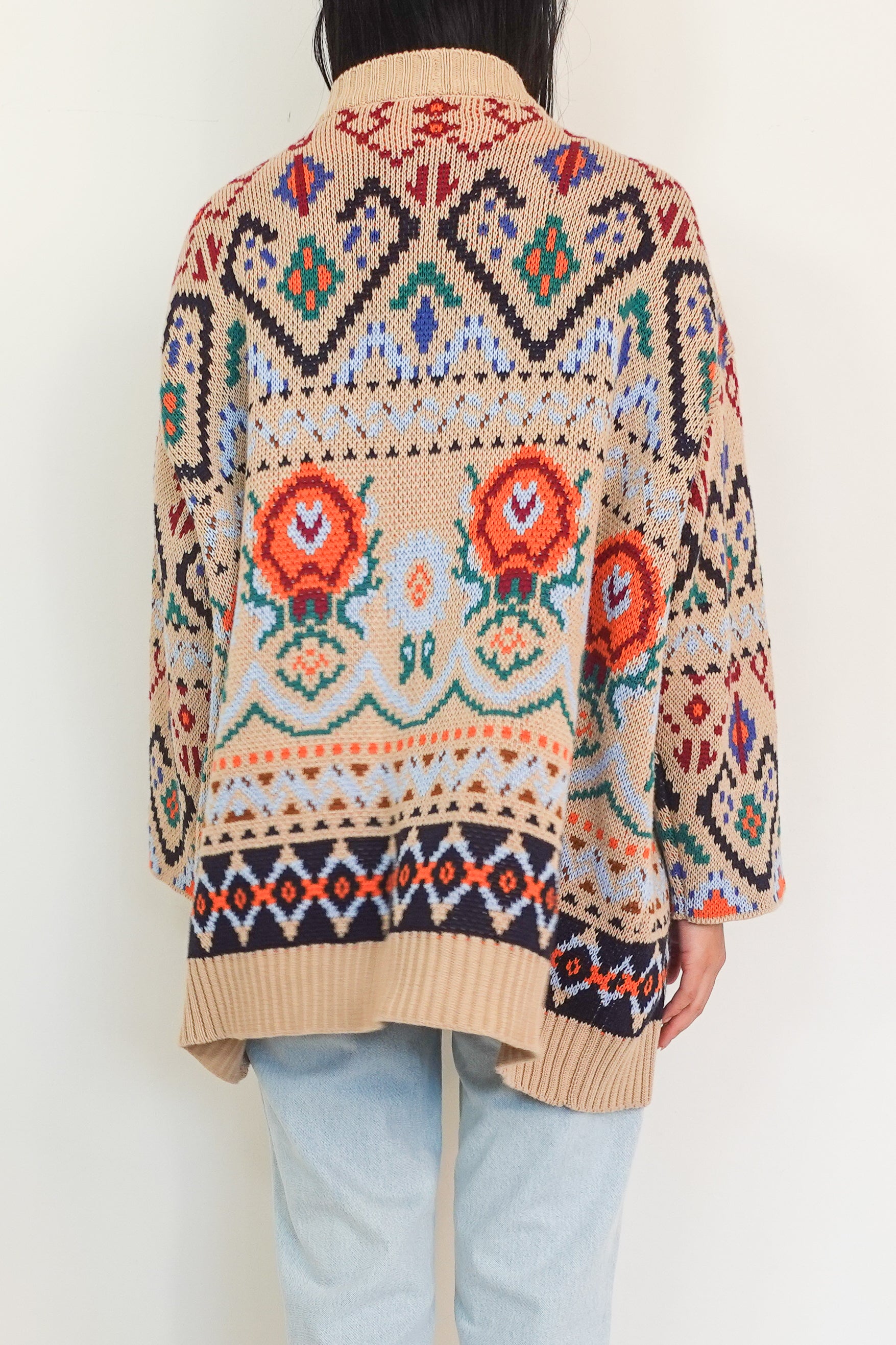 Patterned cotton cardigan RRP £270