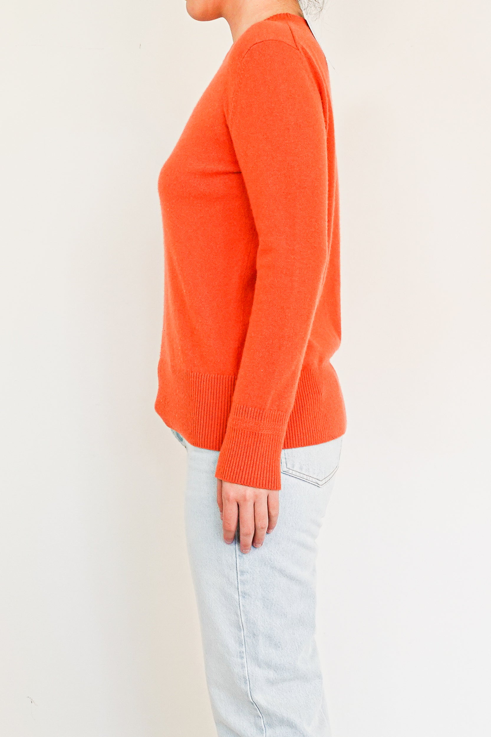 NEW Cashmere orange jumper RRP £160