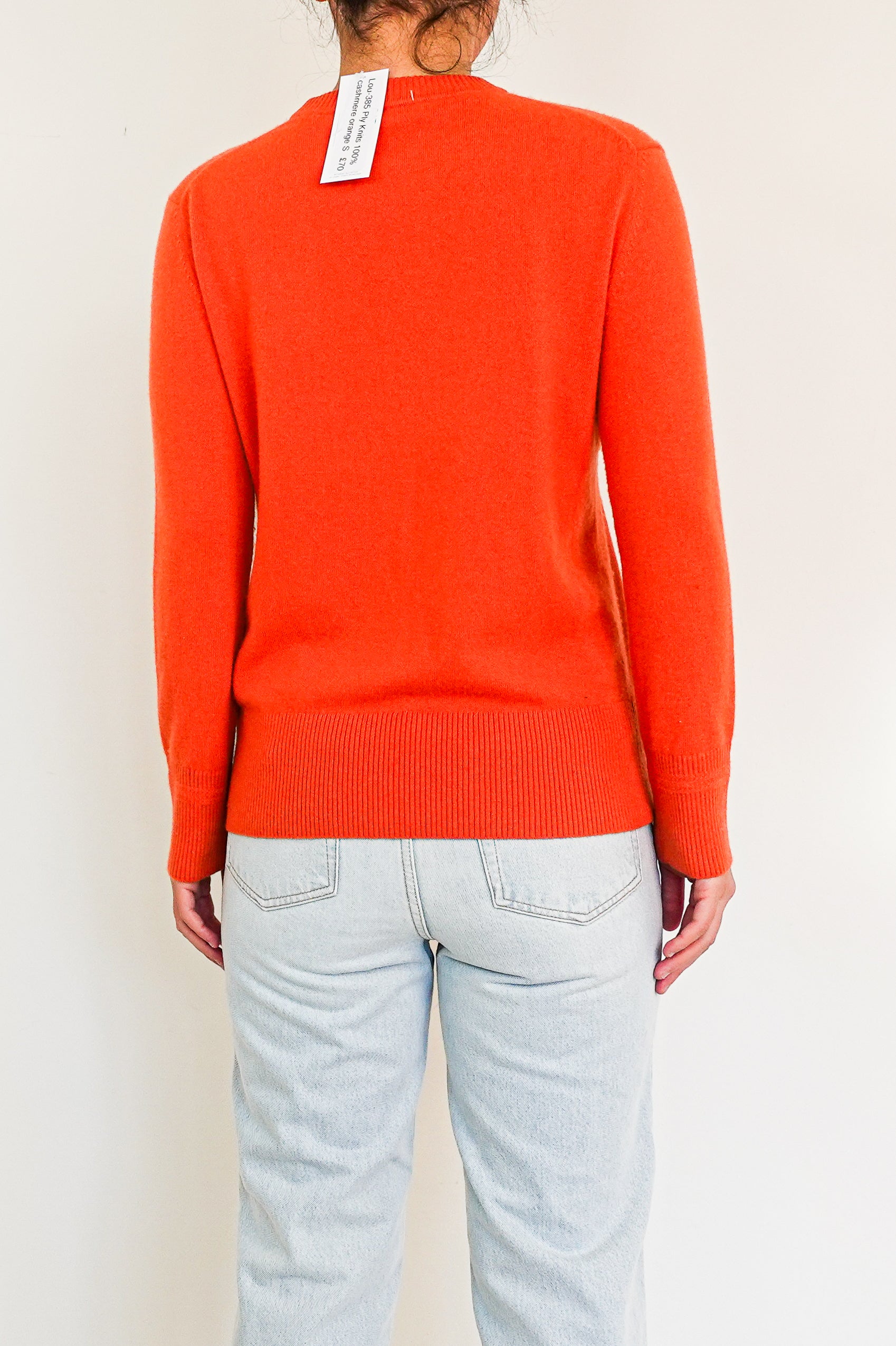 NEW Cashmere orange jumper RRP £160