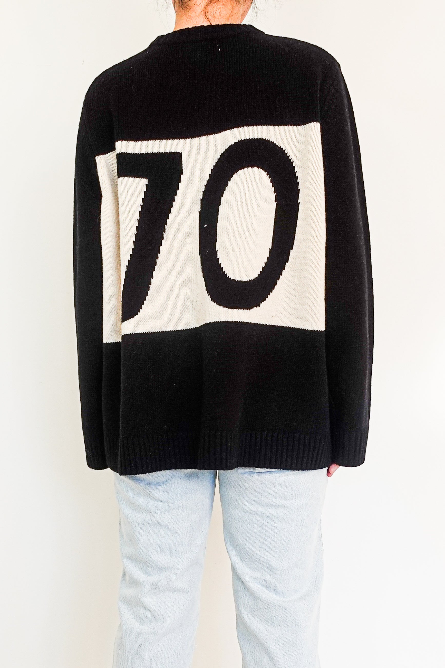 Wool Black and White Jumper RRP £385