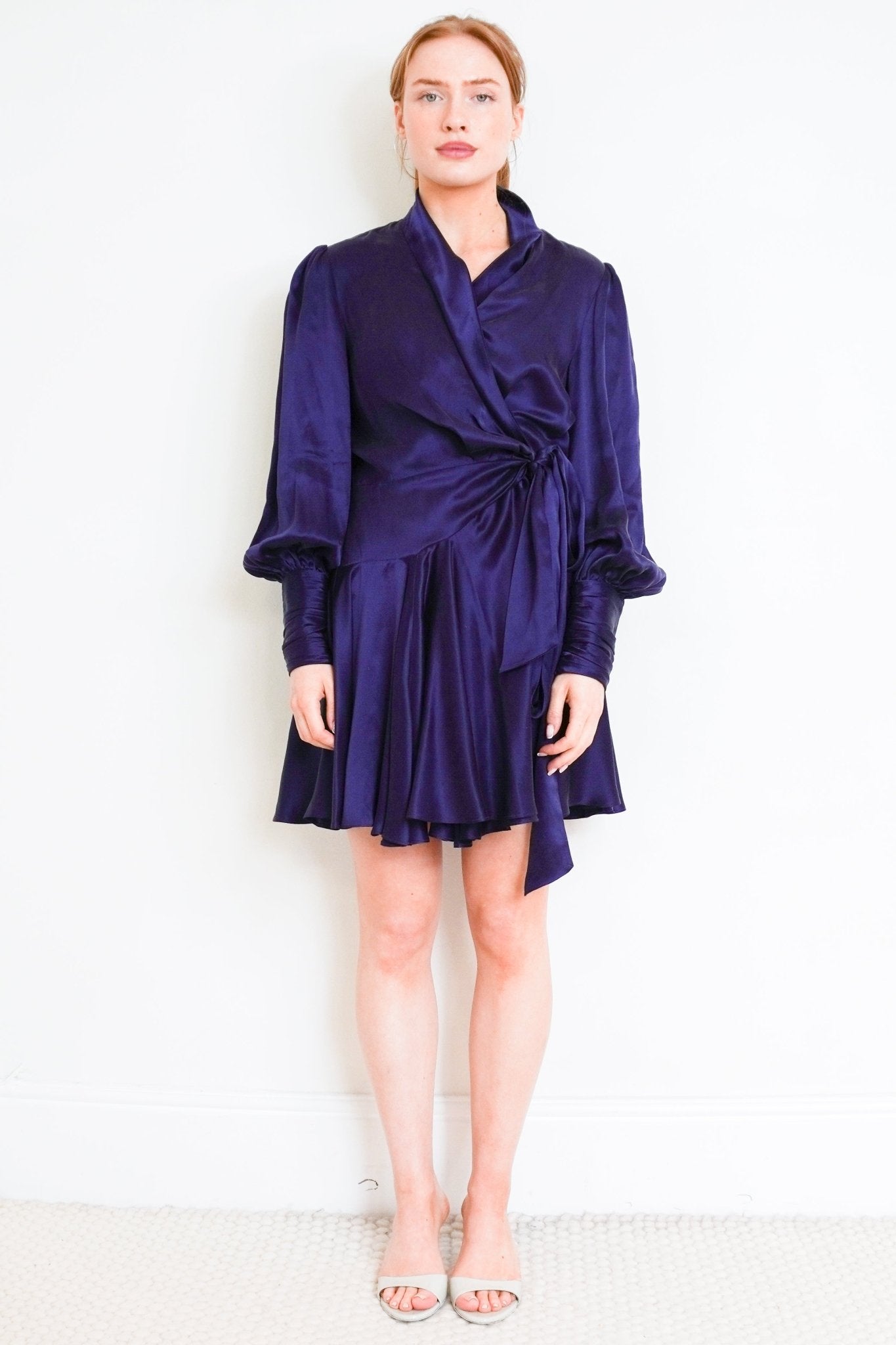 Zimmermann Silk Navy Mini Dress RRP £595 | Authentic & Preloved - Reloved Again