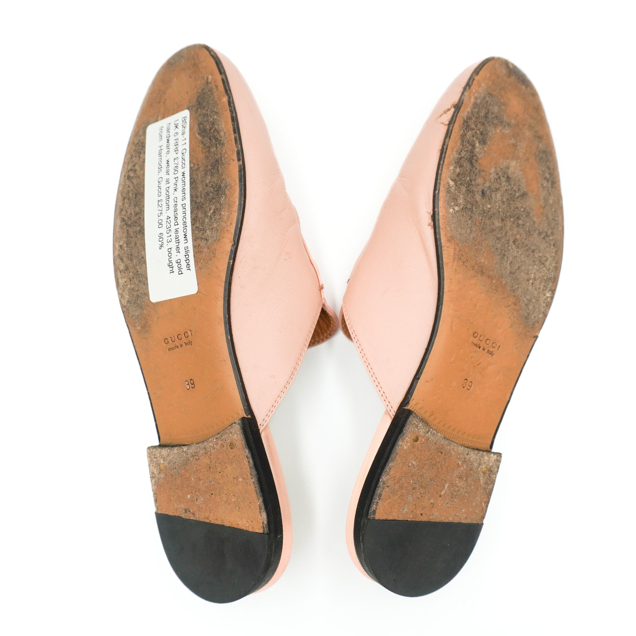 Gucci Princetown Mules in Pink Leather RRP £760 | Authentic Preloved