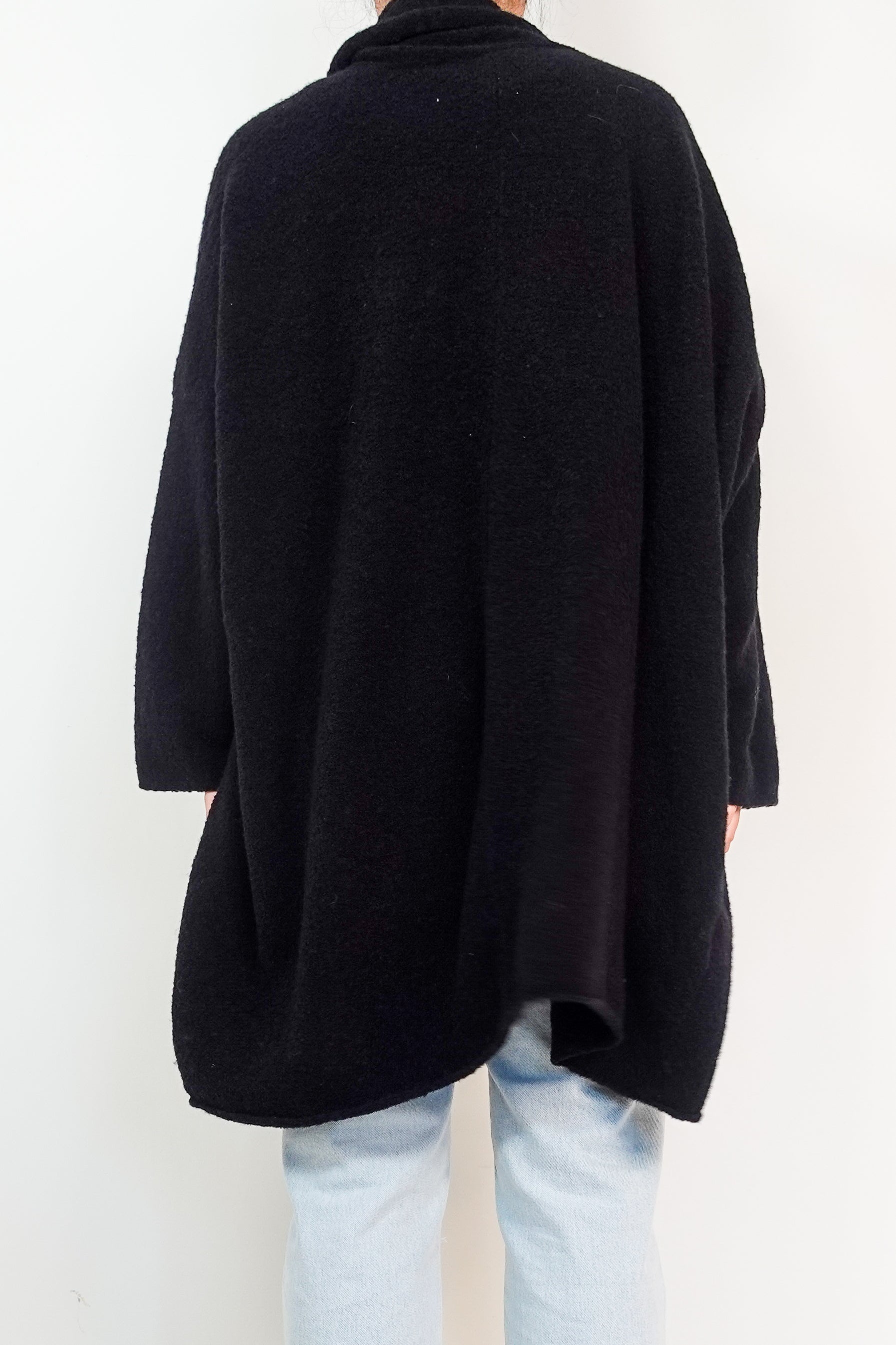 Long Line black cardigan RRP £800