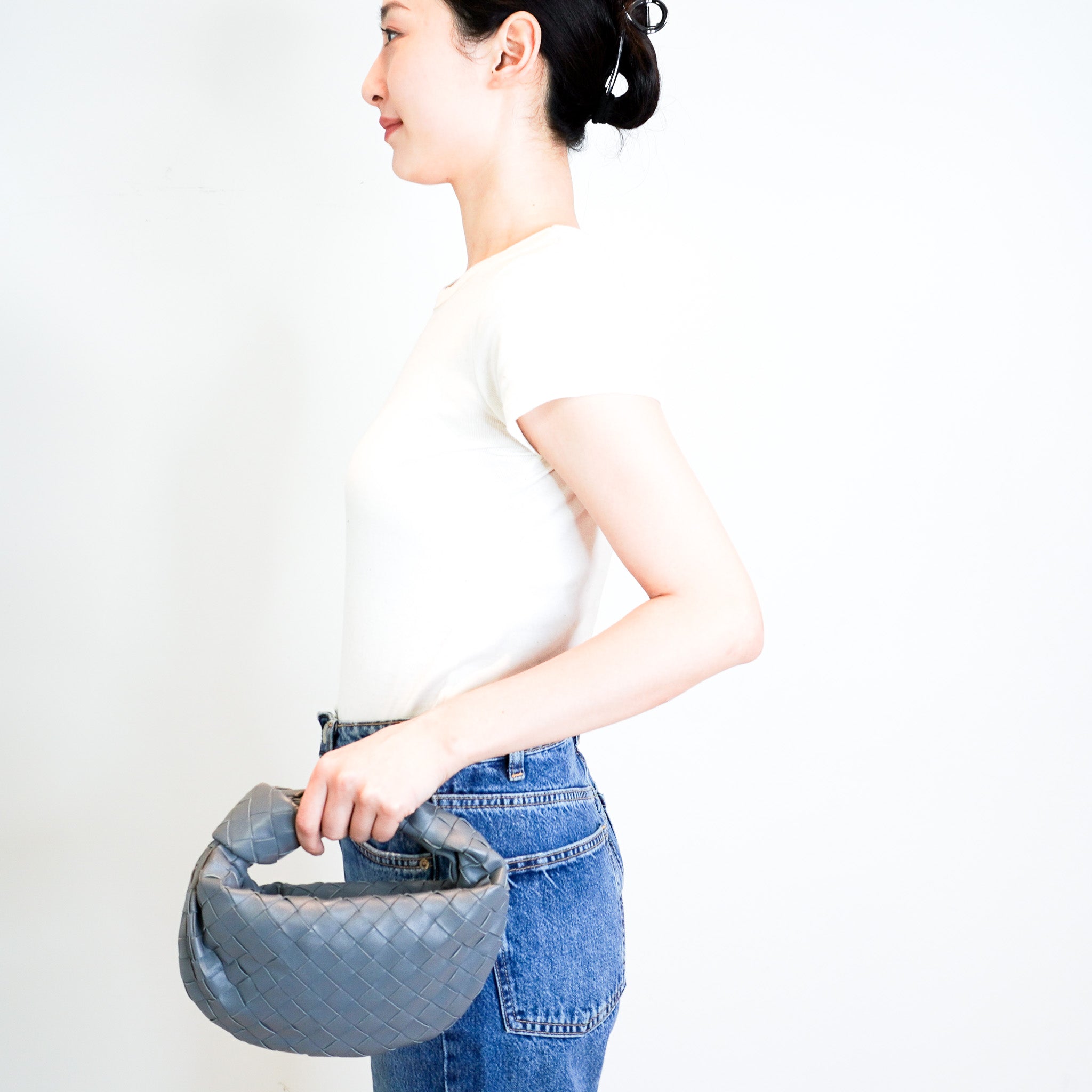 Bottega Veneta Mini Jodie Grey Bag RRP £2200 | Authentic Preloved