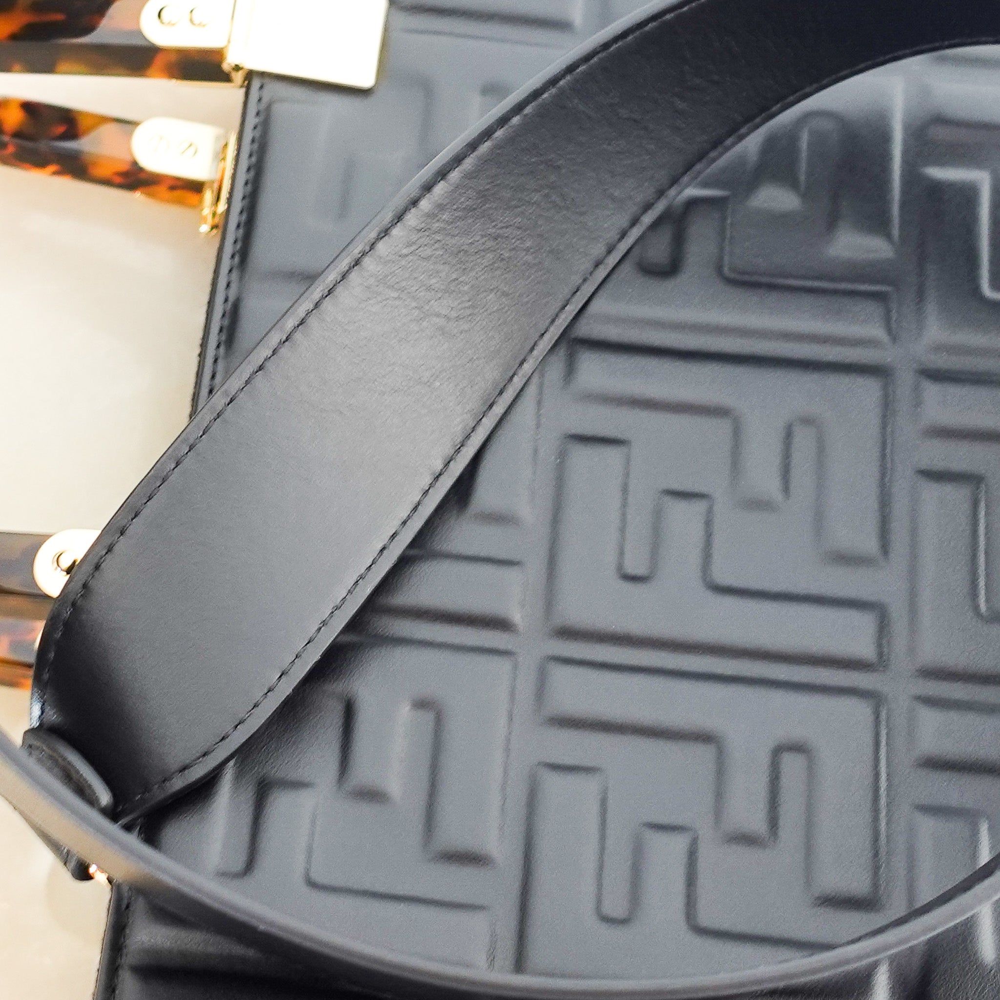 NEW Fendi FF Sunshine Medium Black Tote Bag RRP £2250 | Authentic Preloved