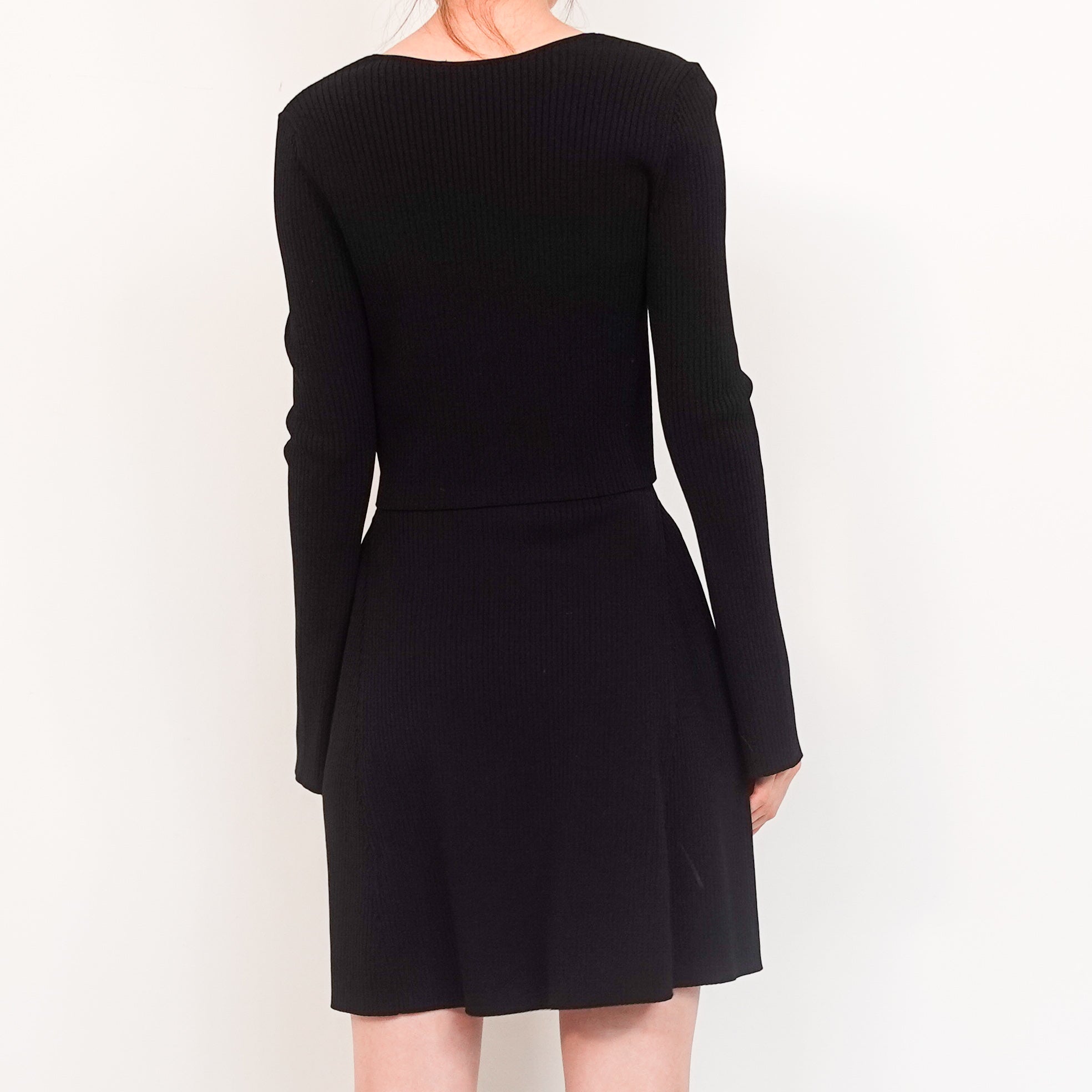 Black Ribbed Dress and Jacket RRP £450