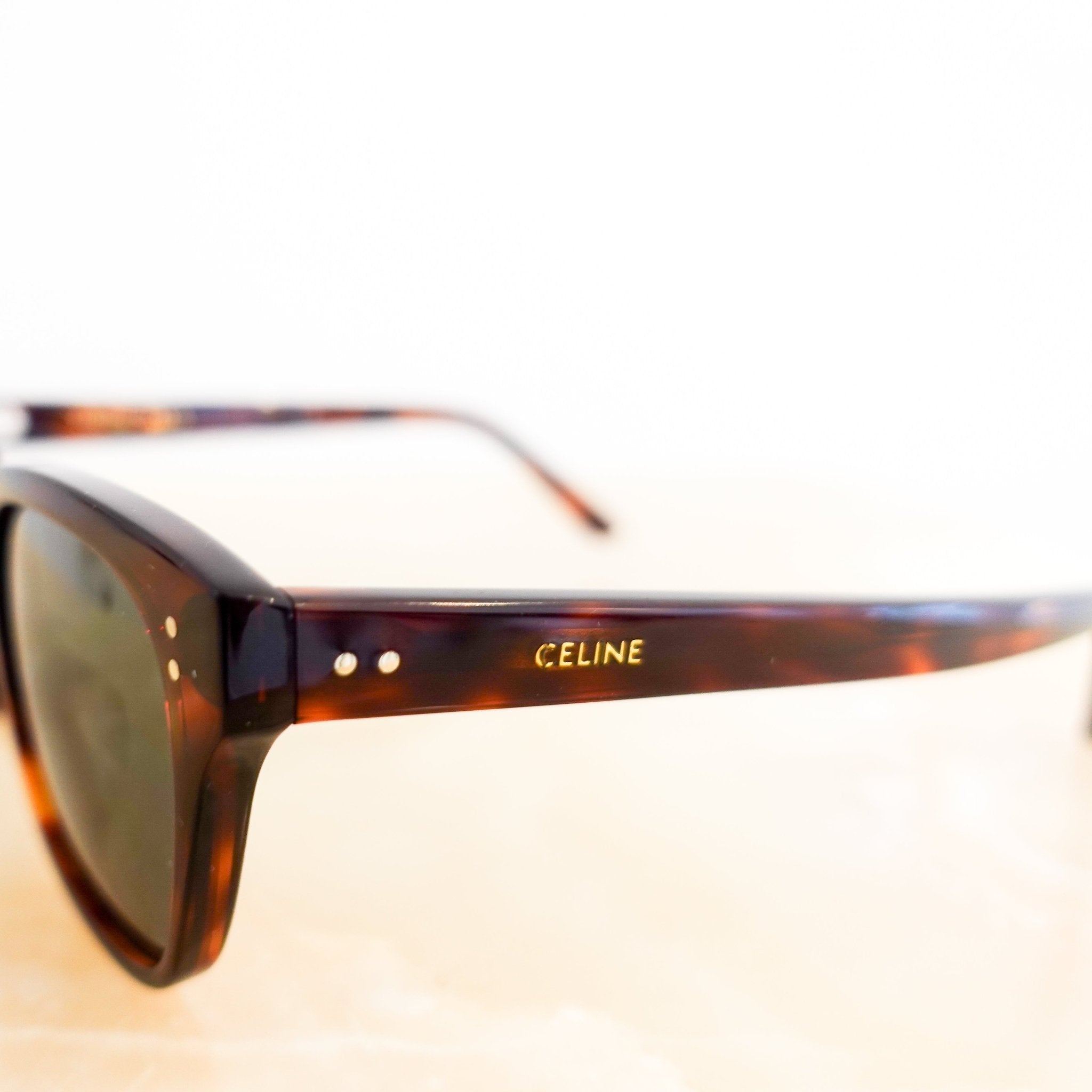 Celine Brown D-Frame Tortoise Shell Everyday Sunglasses RRP £340 | Authentic Preloved