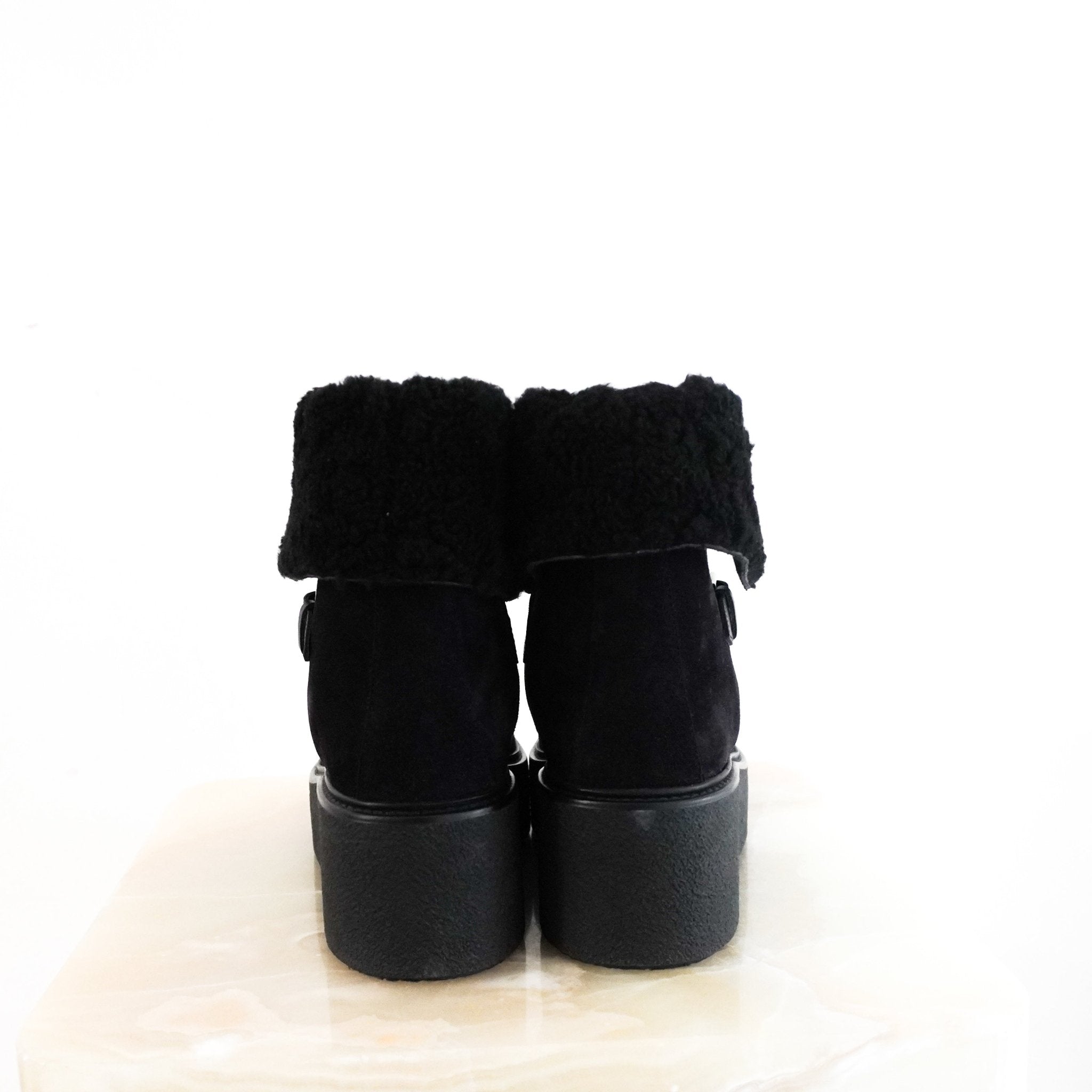Hermès Hemisphere SUEDE Boots in Noir RRP £1490 | Authentic Preloved - Reloved Again