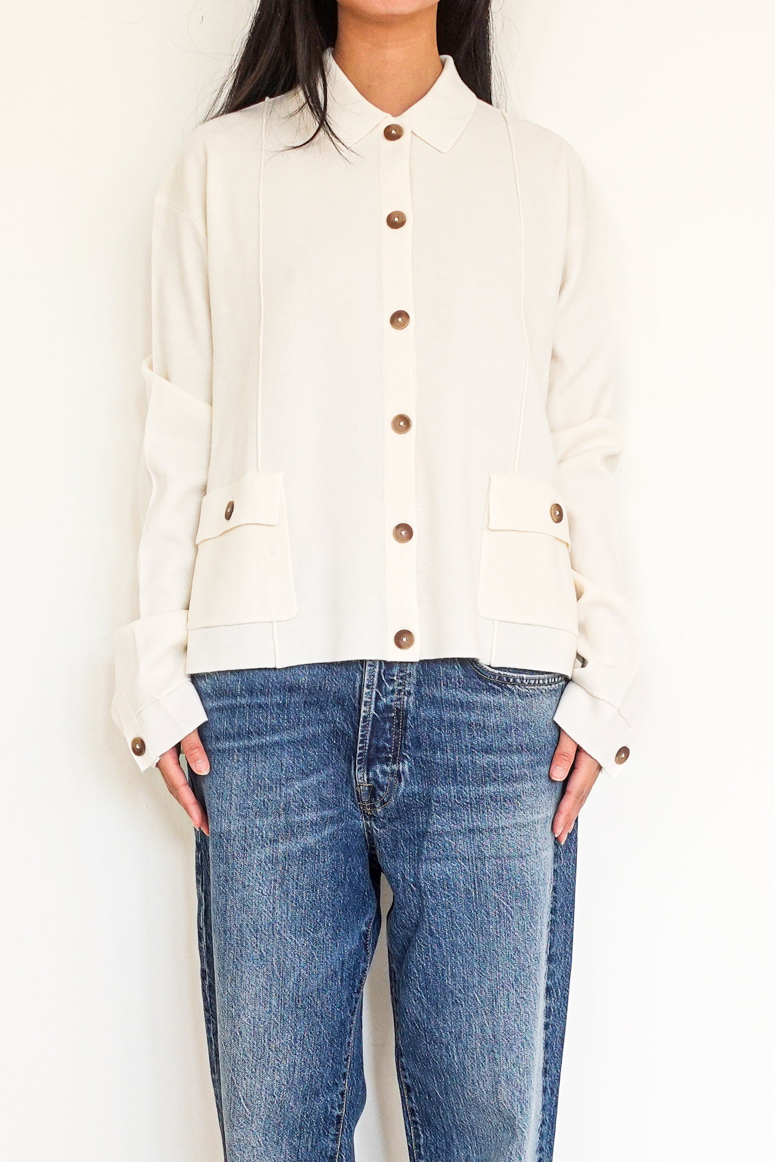 NEW White Wool Knit Jacket RRP £115