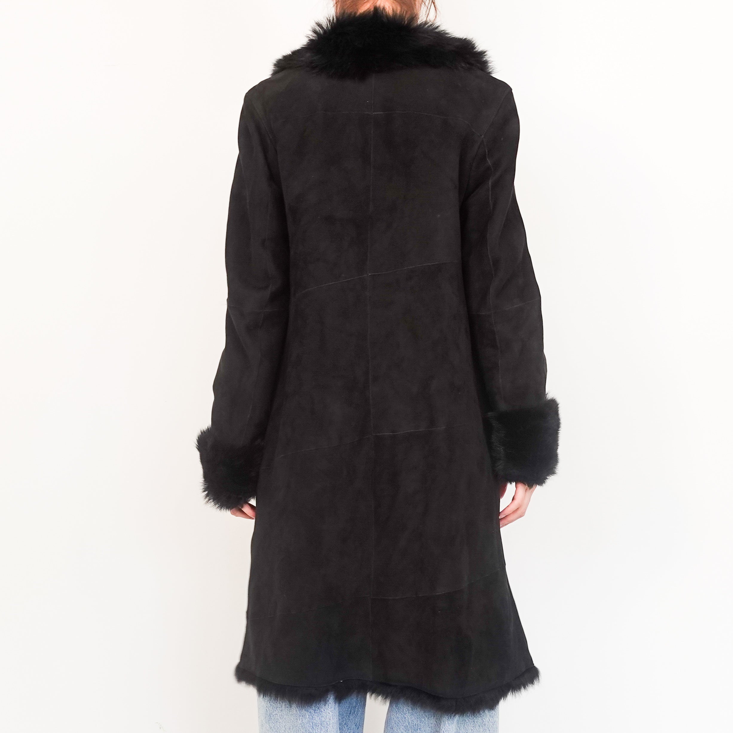 Sheepskin black coat RRP £400