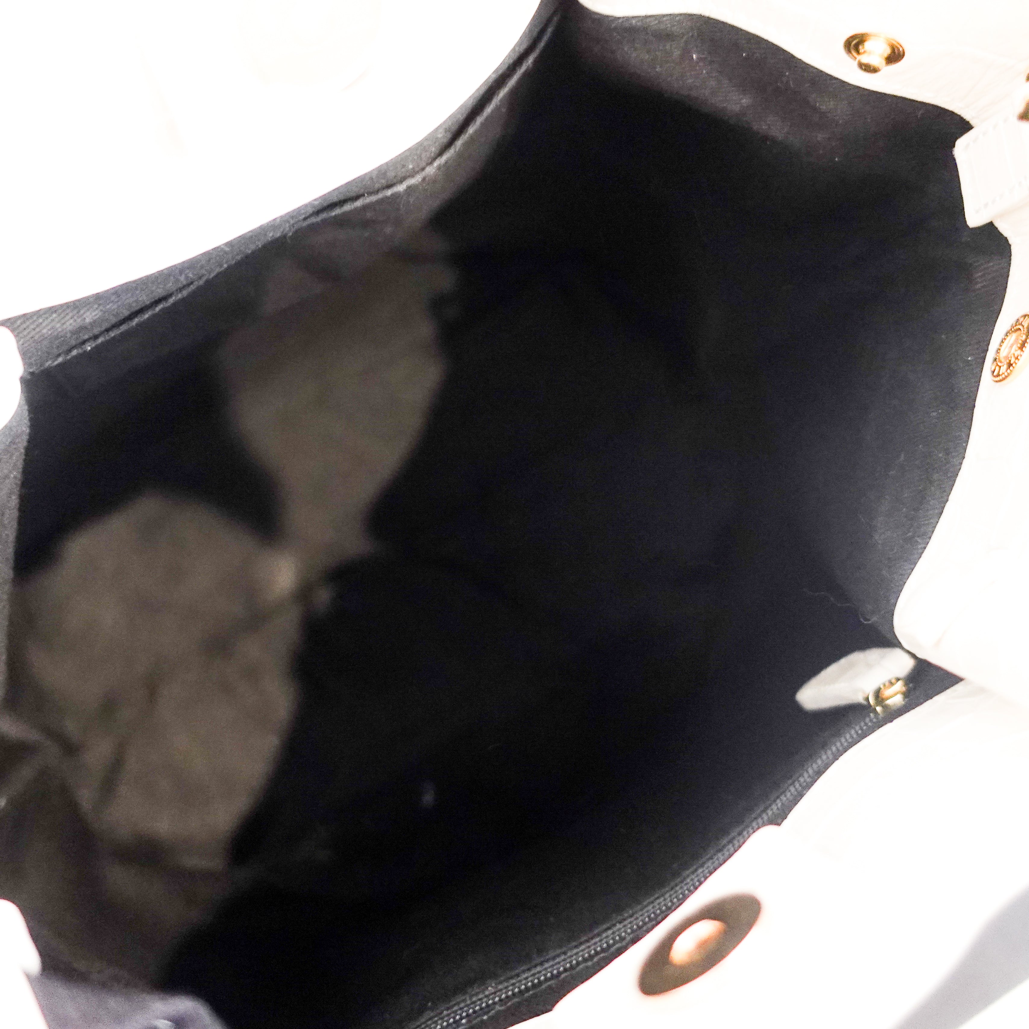 Demellier London Off White Crocodile Leather Tote Bag RRP £545 | Authentic Preloved