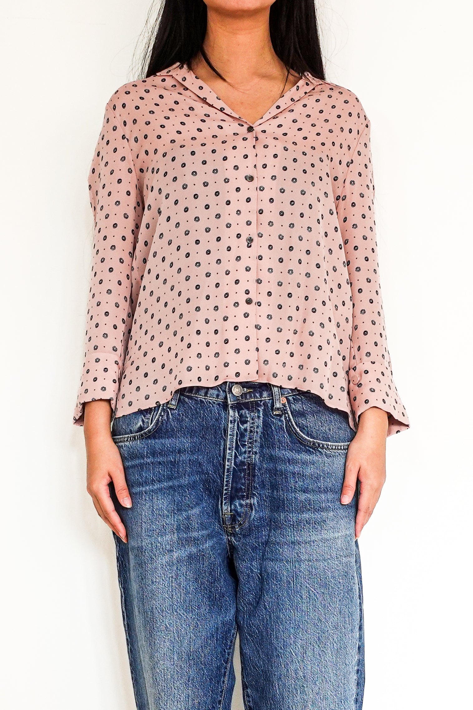 Silk Pink Donut Blouse RRP £150