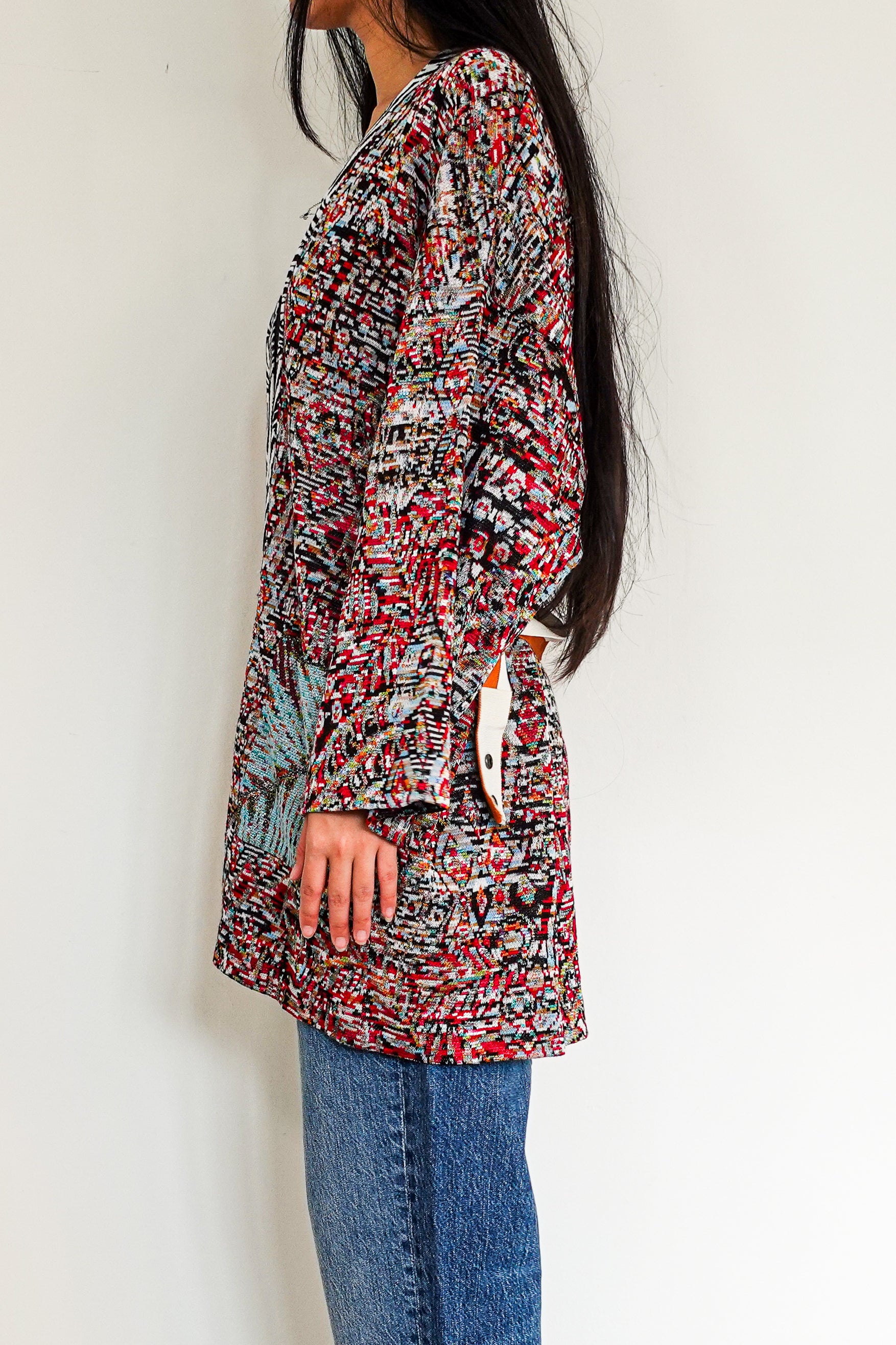 Wool Patterned Cardigan RRP £780