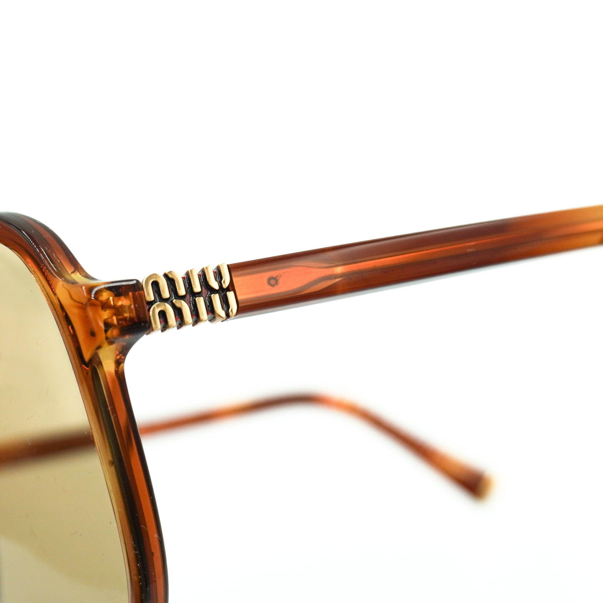 Miu Miu Regard Brown Tortoiseshell Sunglasses SMUB01 (RRP £360) | Authentic Preloved FINAL SALE