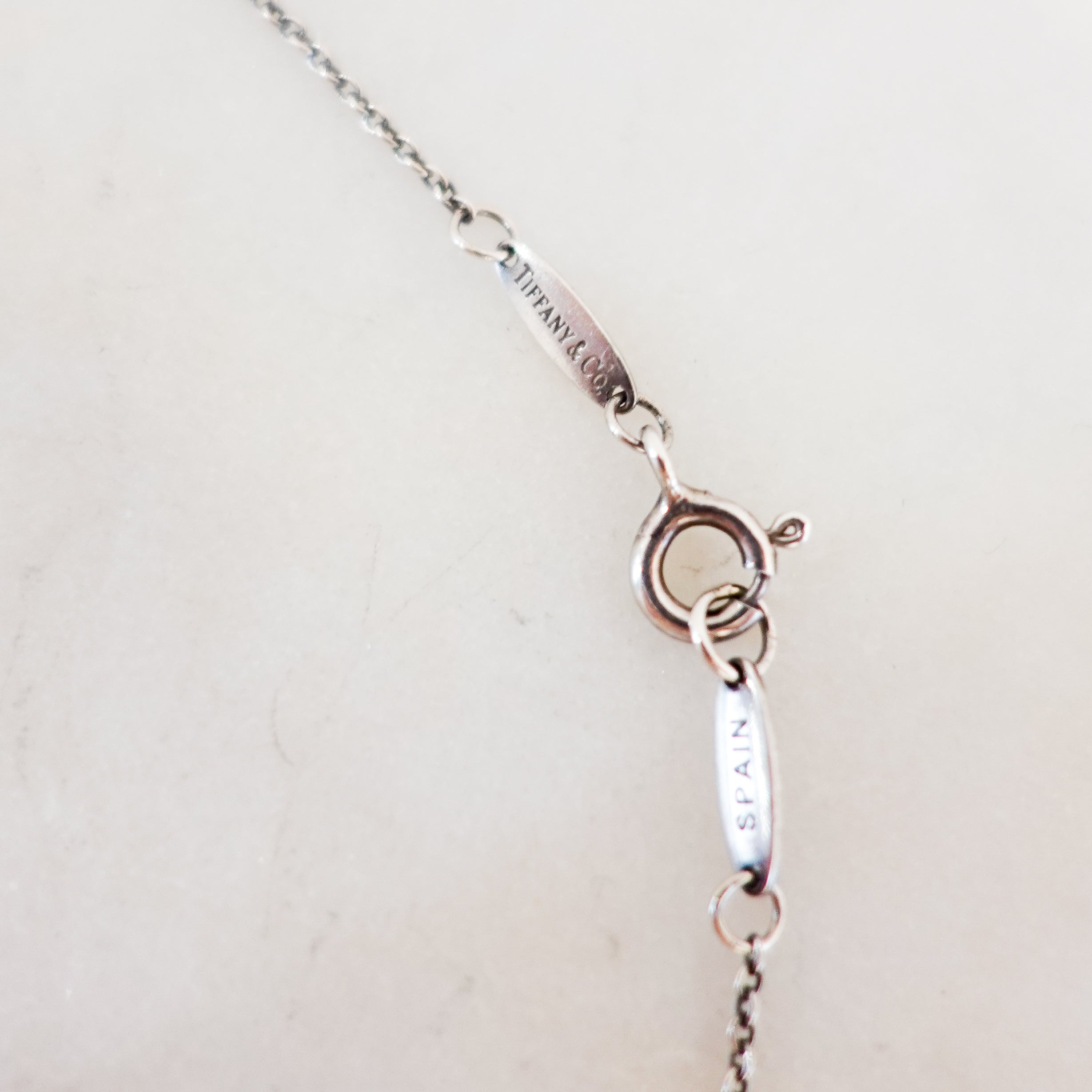 Tiffany & CO Small Open Heart Necklace in Silver RRP £290 | Authentic Preloved
