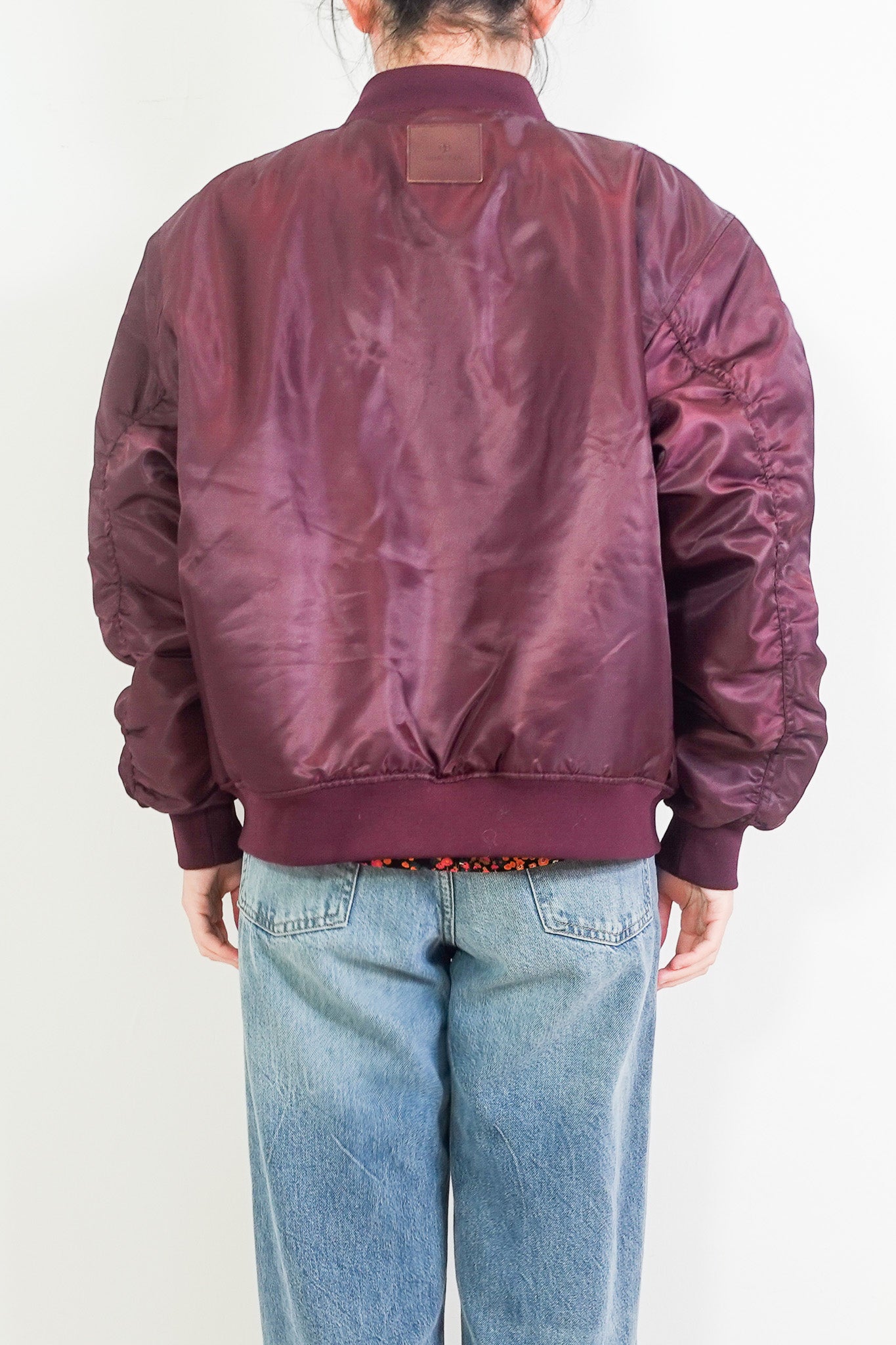 Burgundy Bomber Jacket RRP £360 final sale