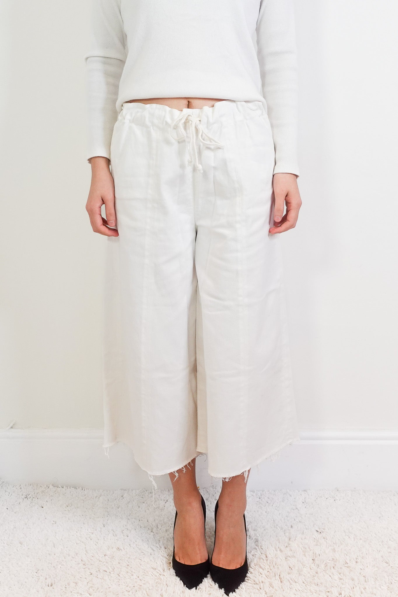 White cotton trousers RRP £250