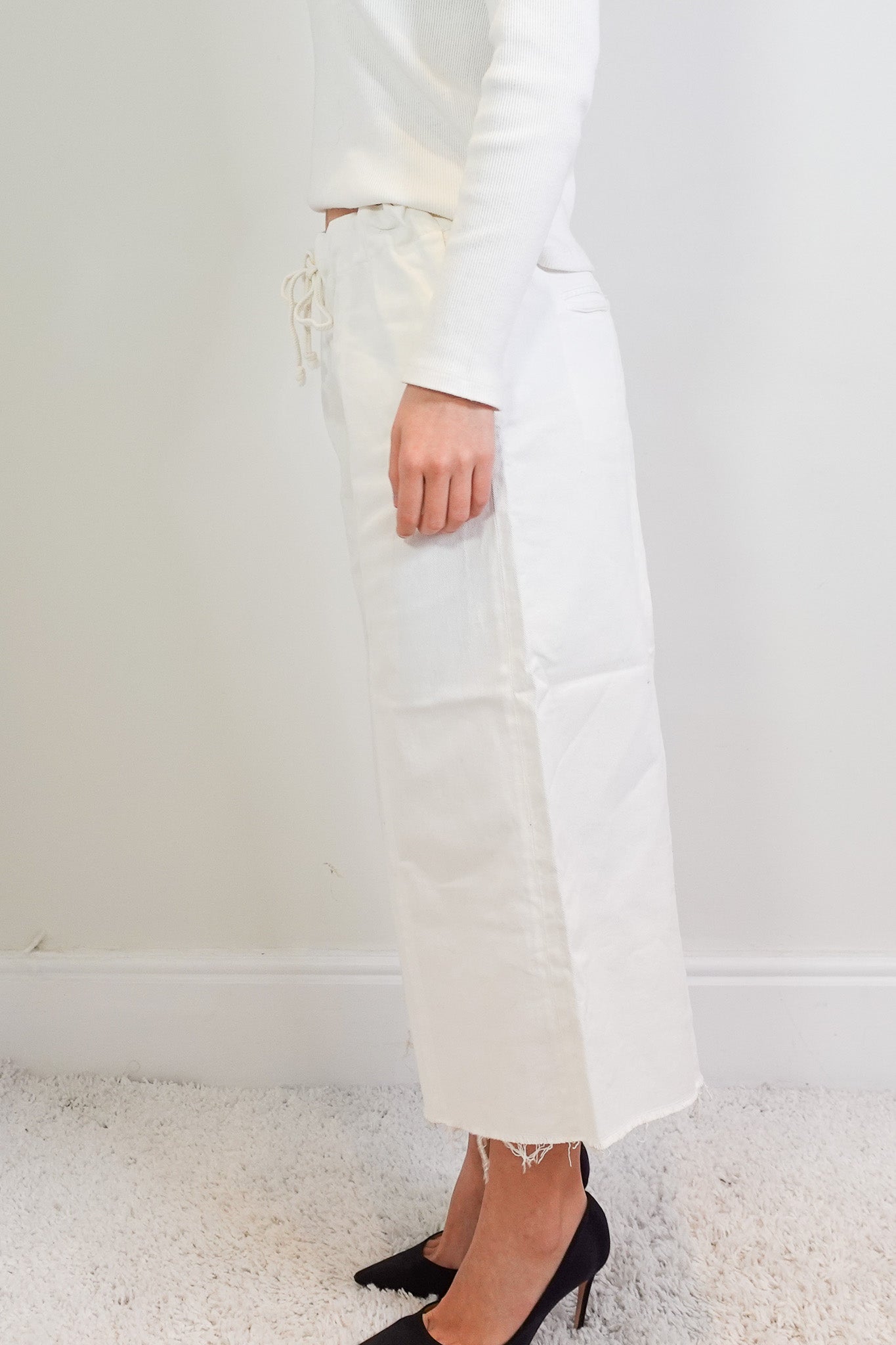 White cotton trousers RRP £250