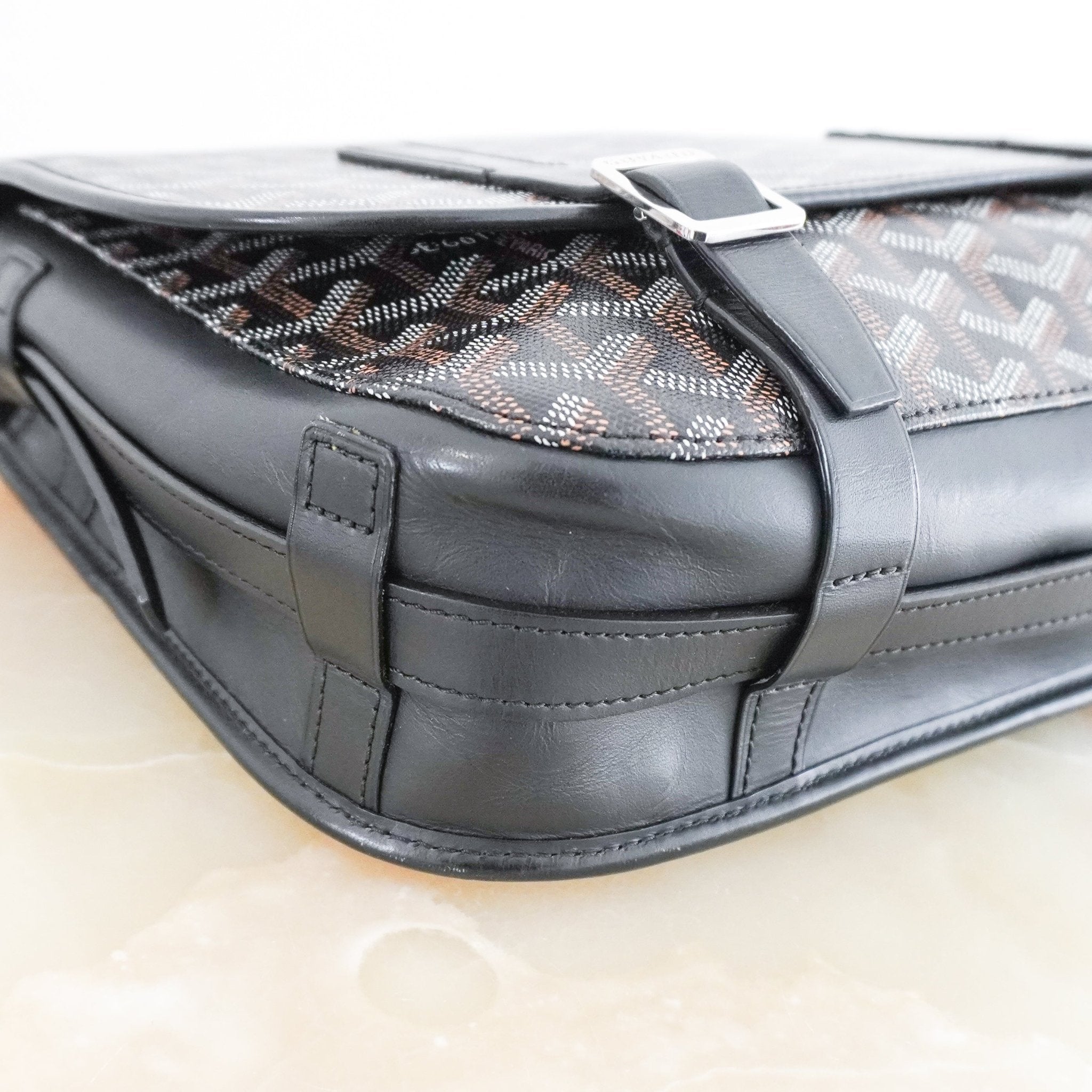 Goyard Black Belvedere MM Messenger Bag RRP £2500 | Authentic Preloved - Reloved Again