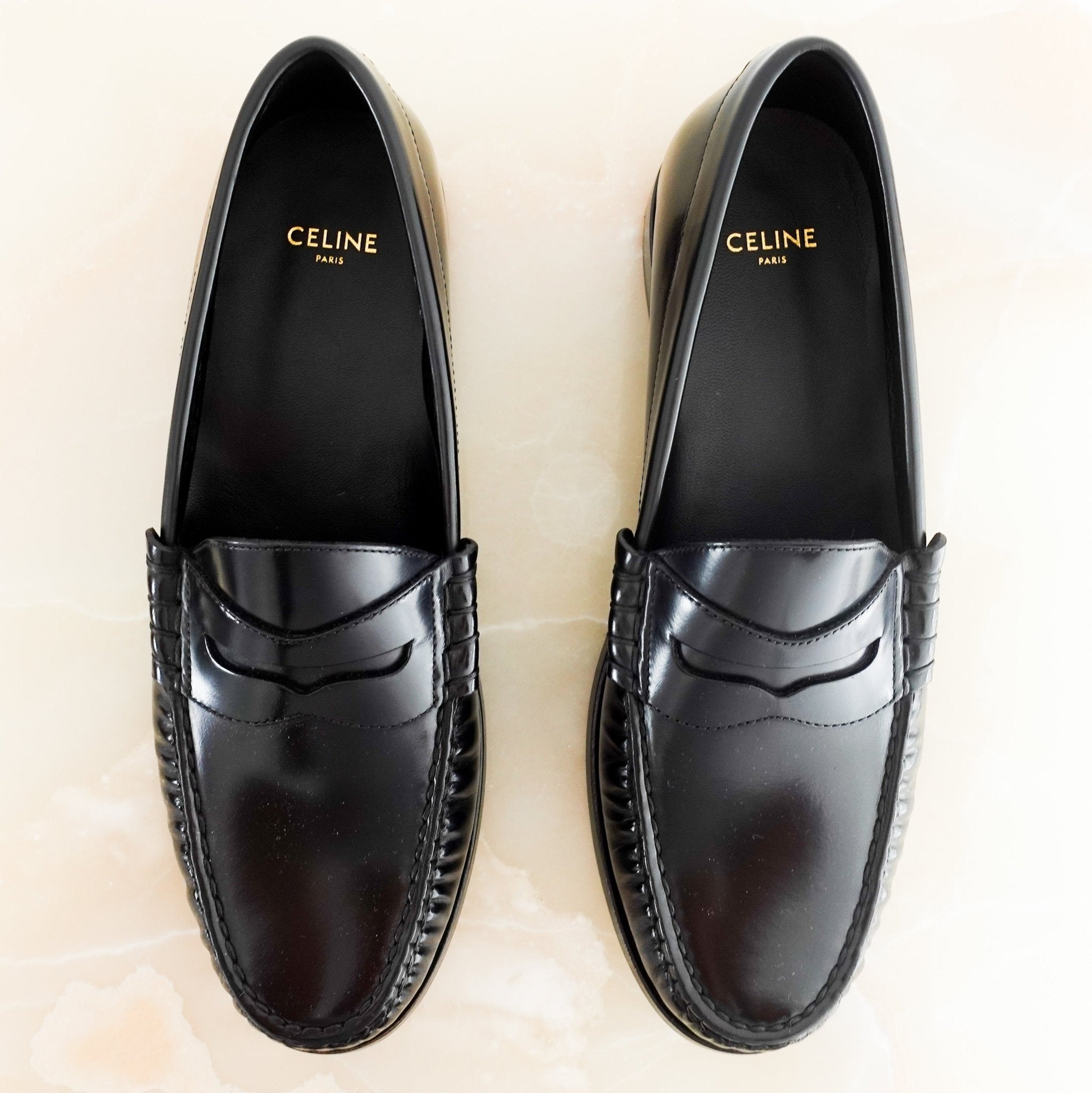CÉLINE LUCO Black Loafers – Authentic Designer Shoes RRP £850 | Authentic Preloved