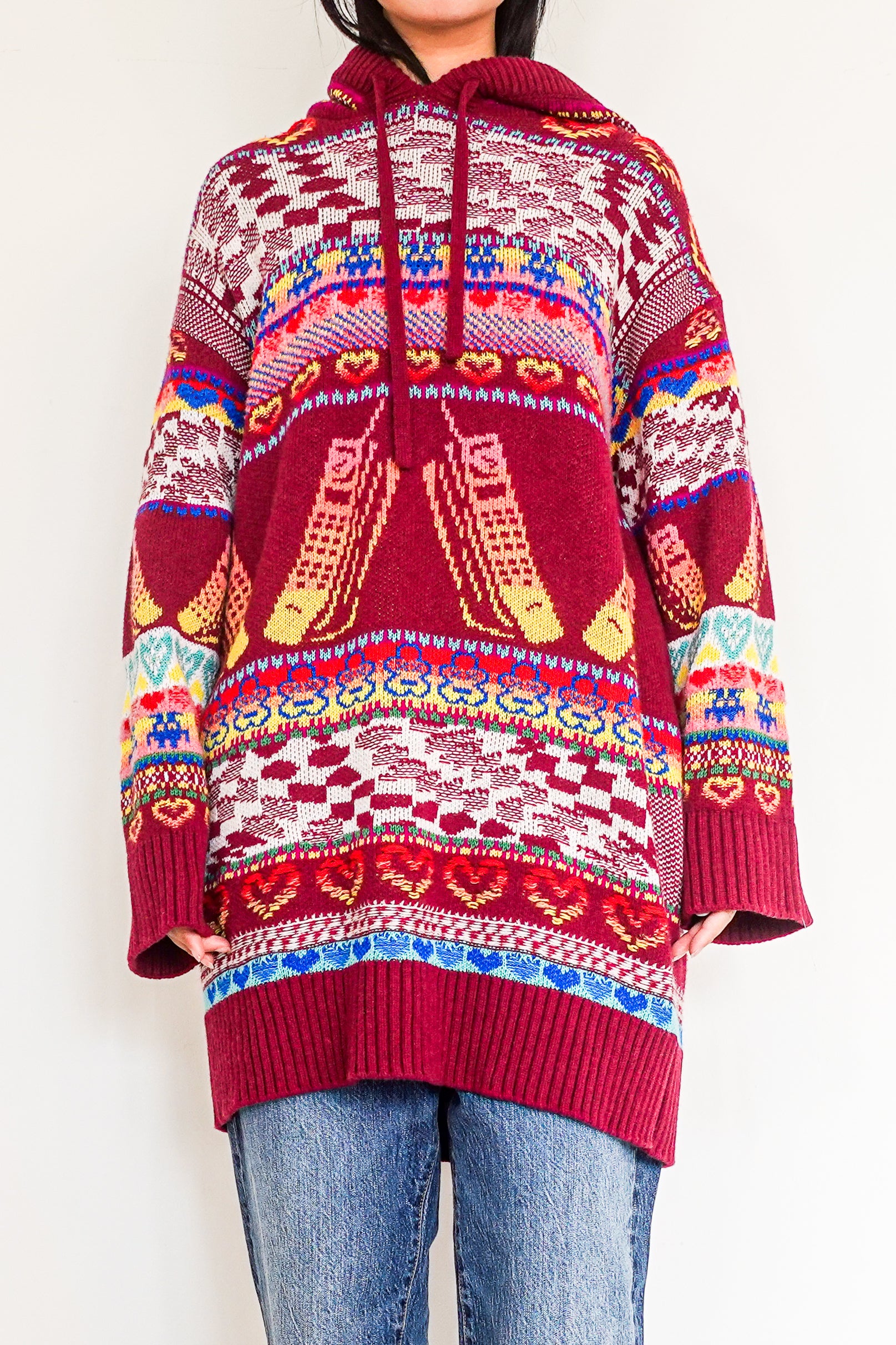 Colourful Intarsia-Knit Jumper RRP £1556