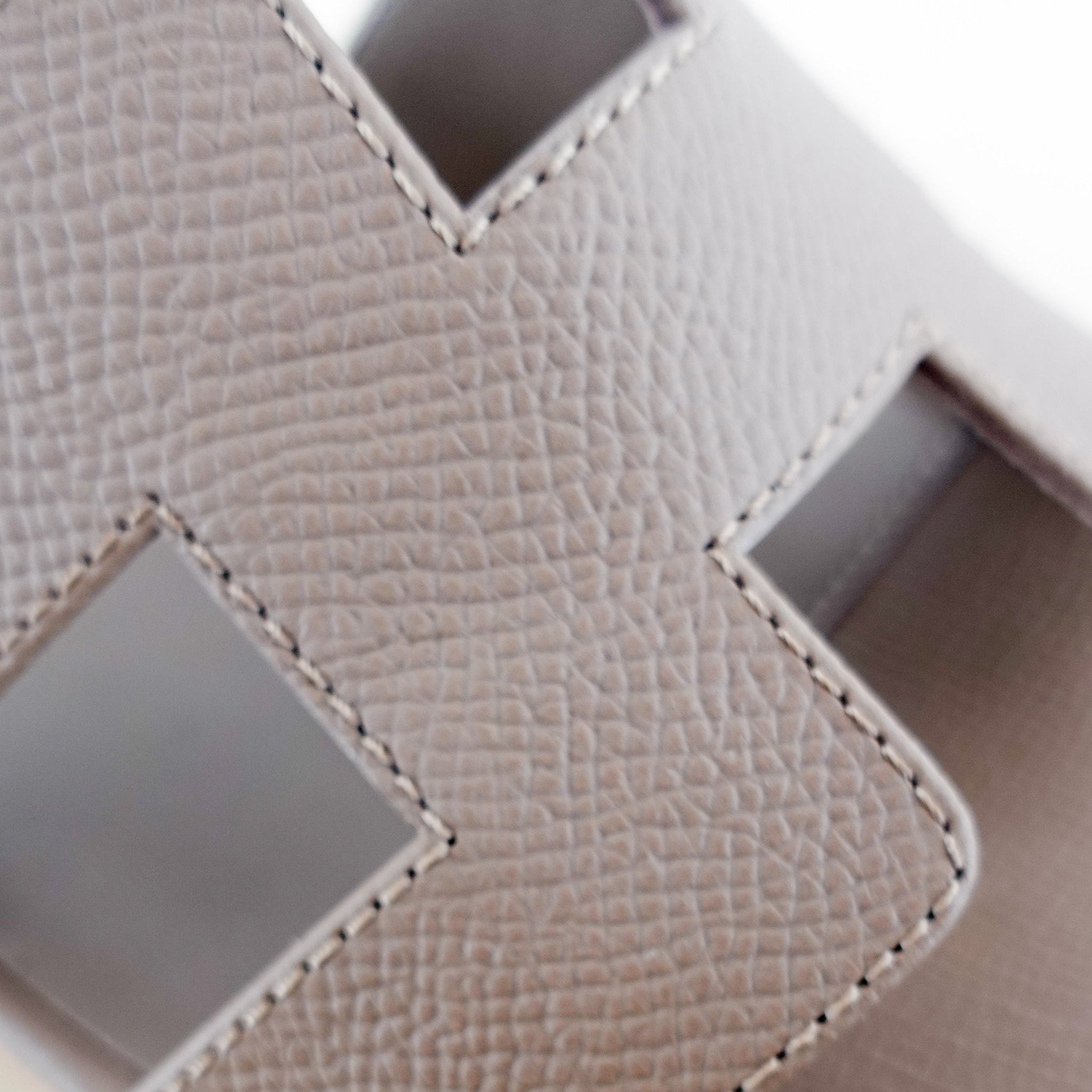 NEW Hermes Brown Oasis Calfskin Heeled Sandals in Etoupe RRP £650 | Authentic Preloved - Reloved Again