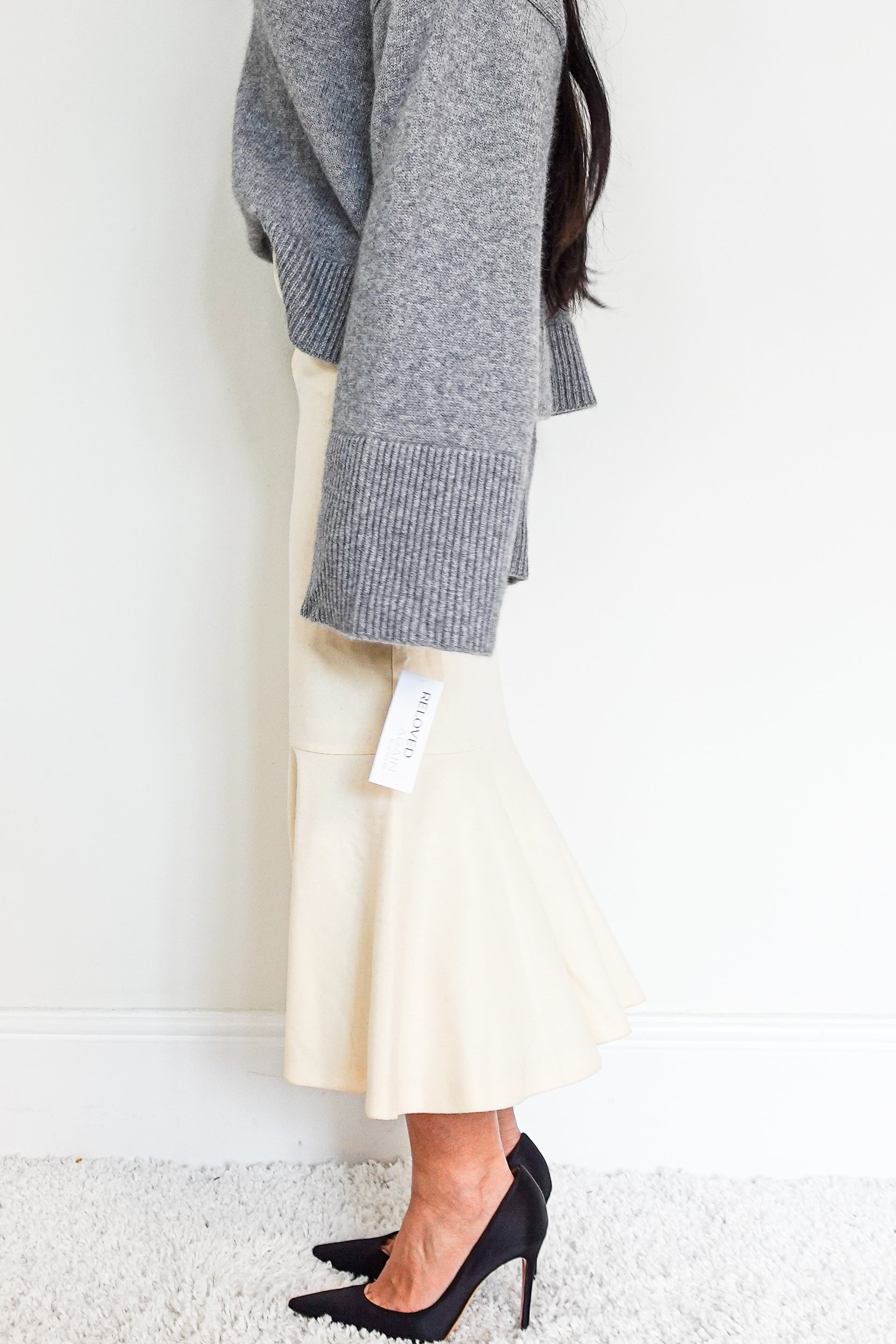 Wool Cream Skirt RRP £150