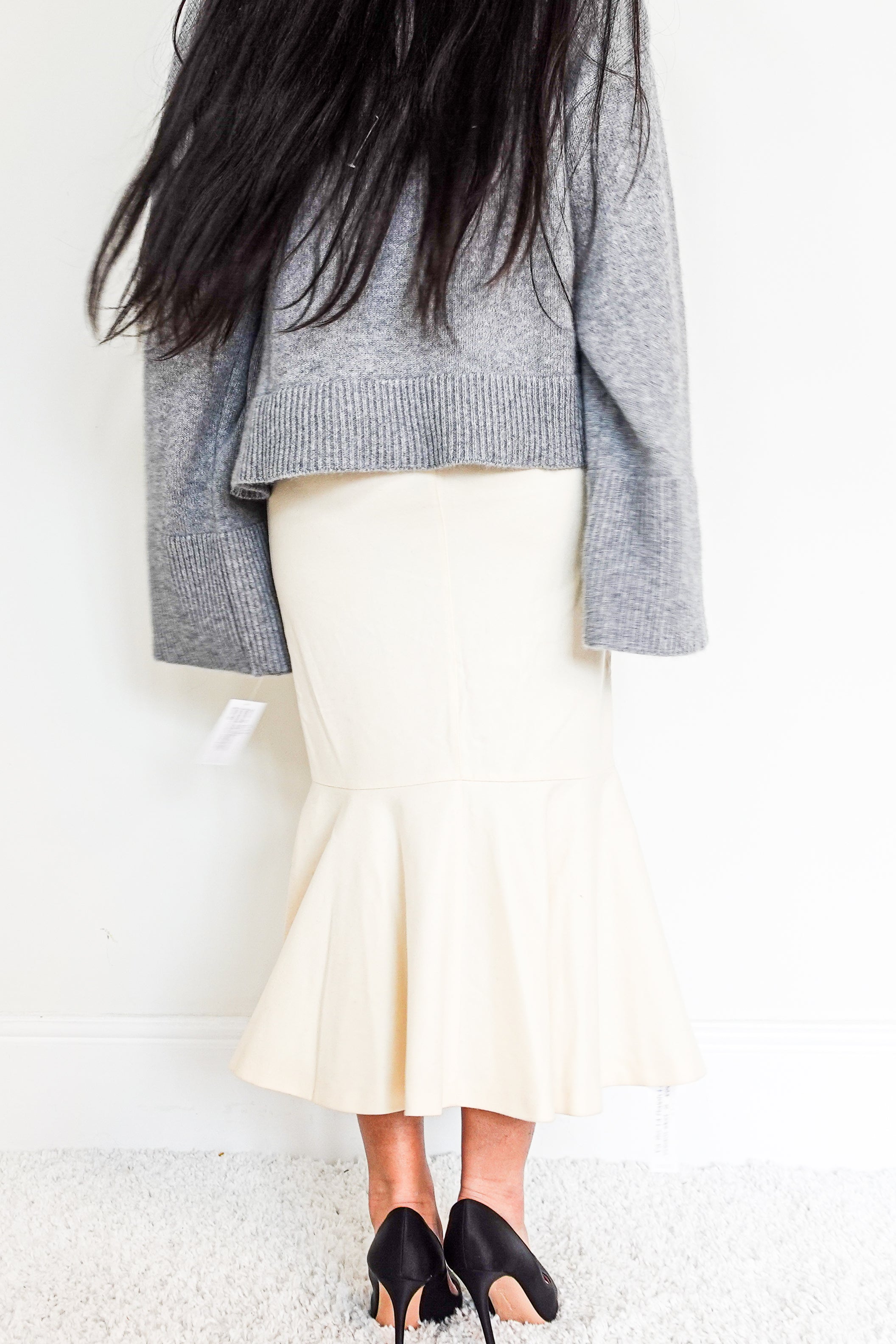 Wool Cream Skirt RRP £150