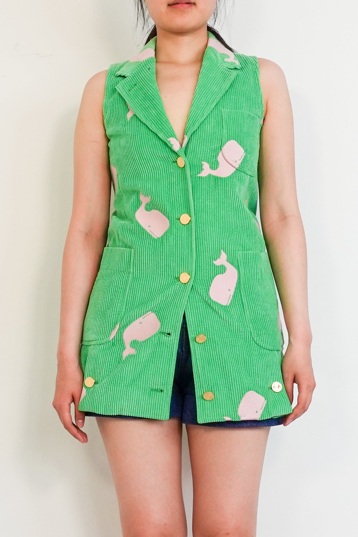 Green sleeveless jacket RRP £500
