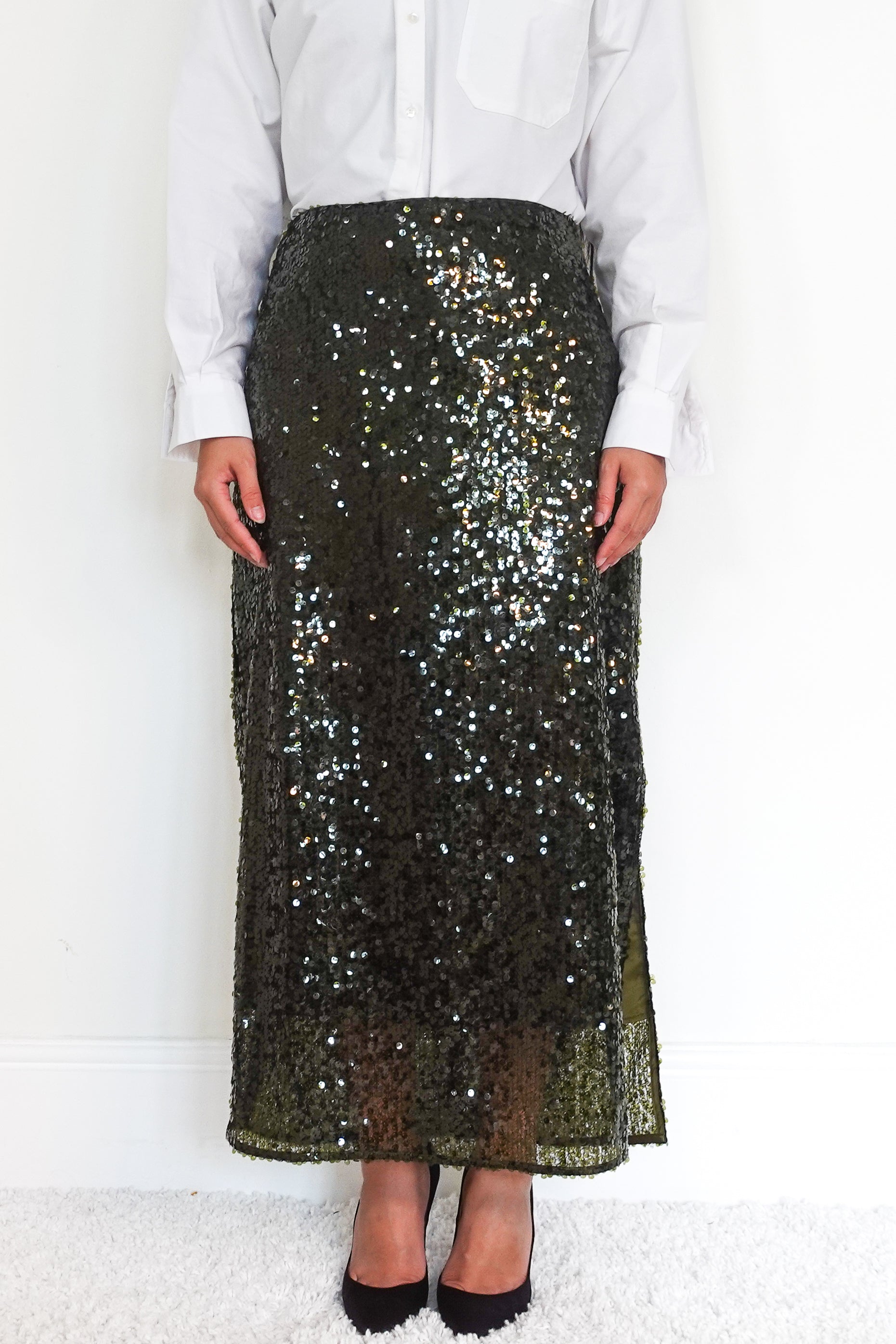 NEW Green sequin skirt RRP £69