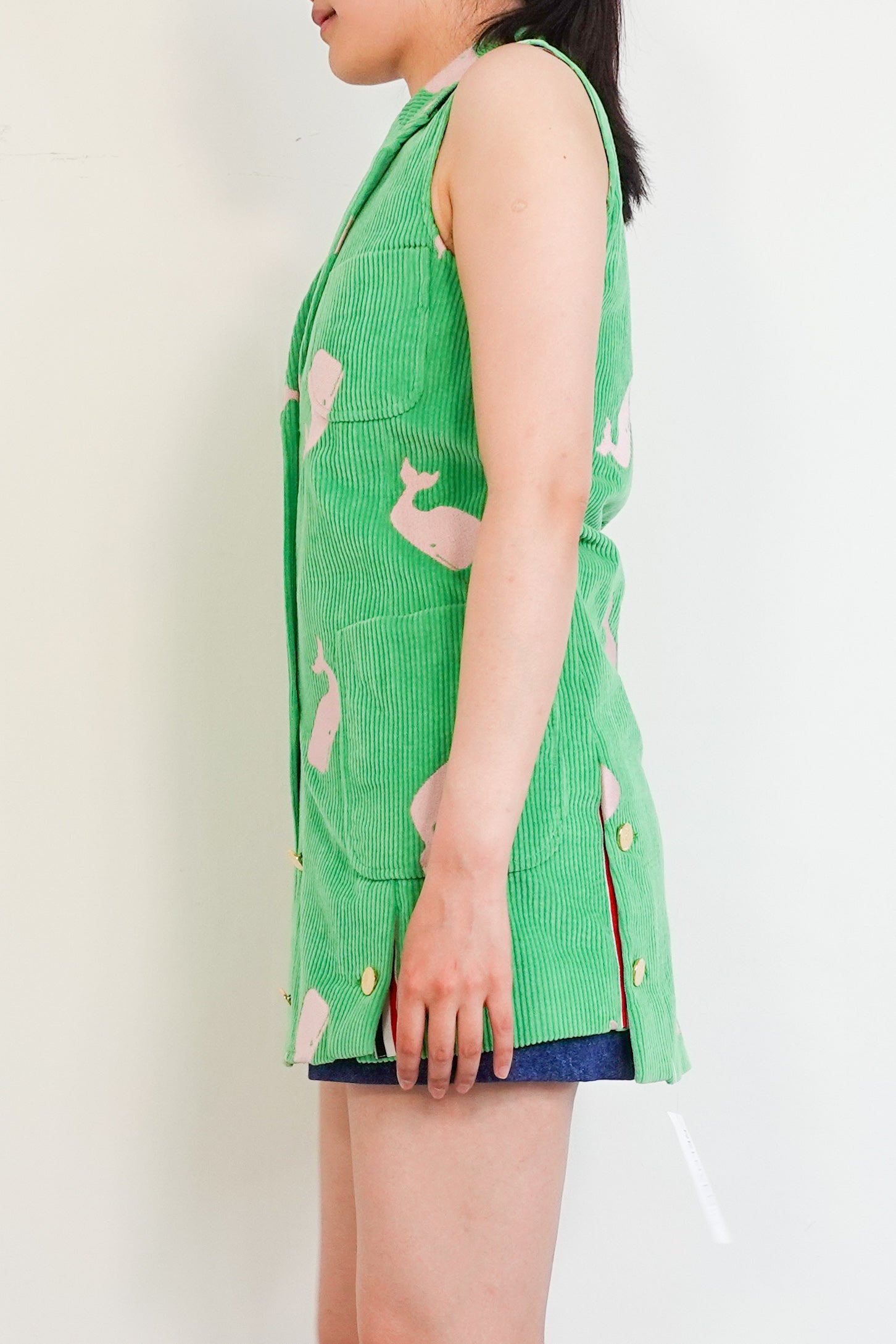 Green sleeveless jacket RRP £500