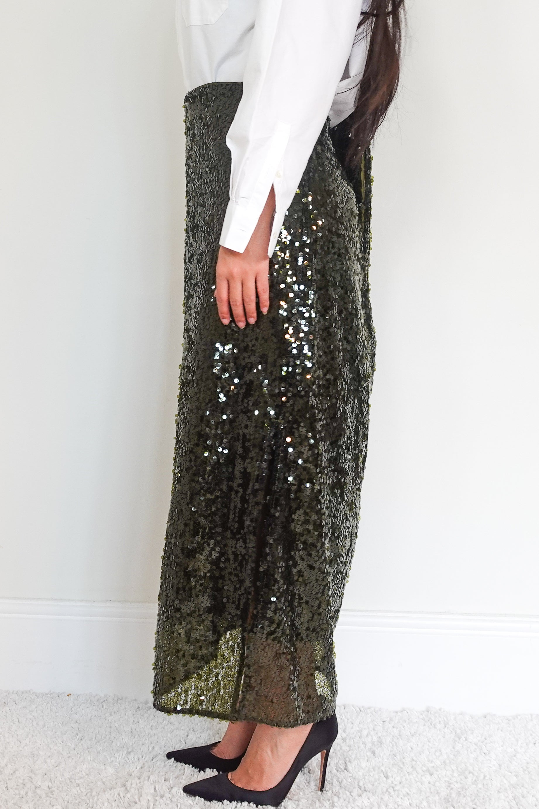 NEW Green sequin skirt RRP £69- FINAL SALE