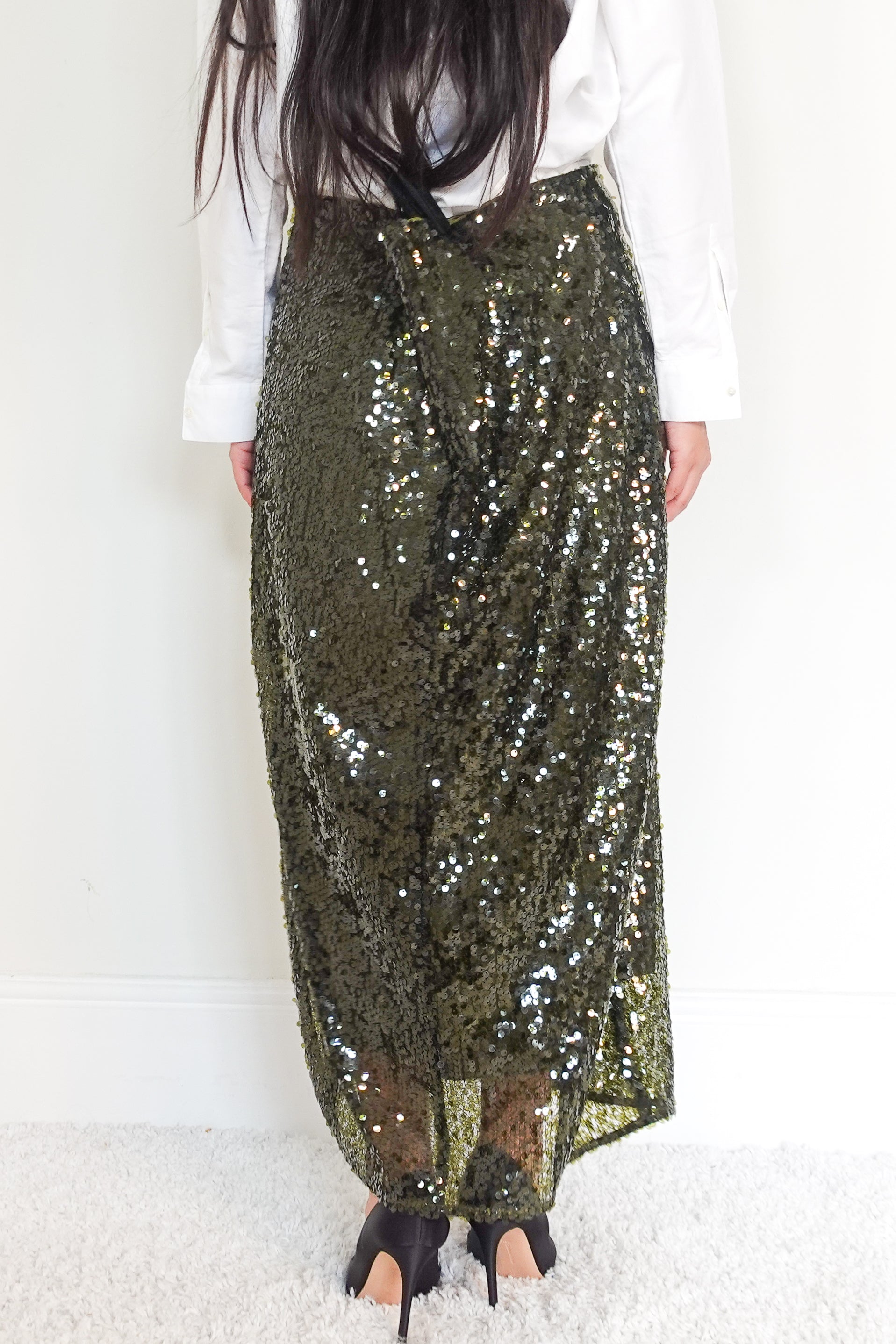 NEW Green sequin skirt RRP £69