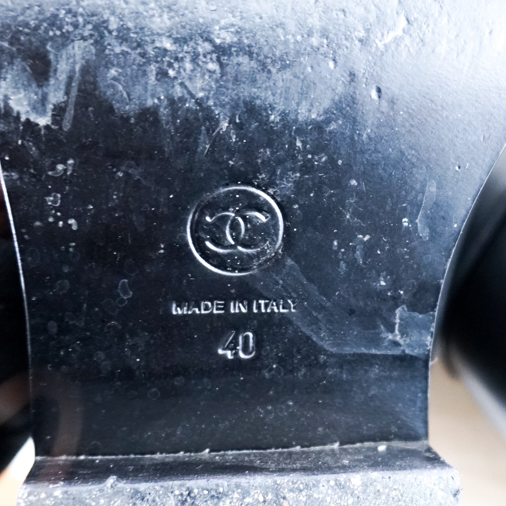 Chanel Black Leather Camelia Boots RRP £1500 | Authentic Preloved - Reloved Again