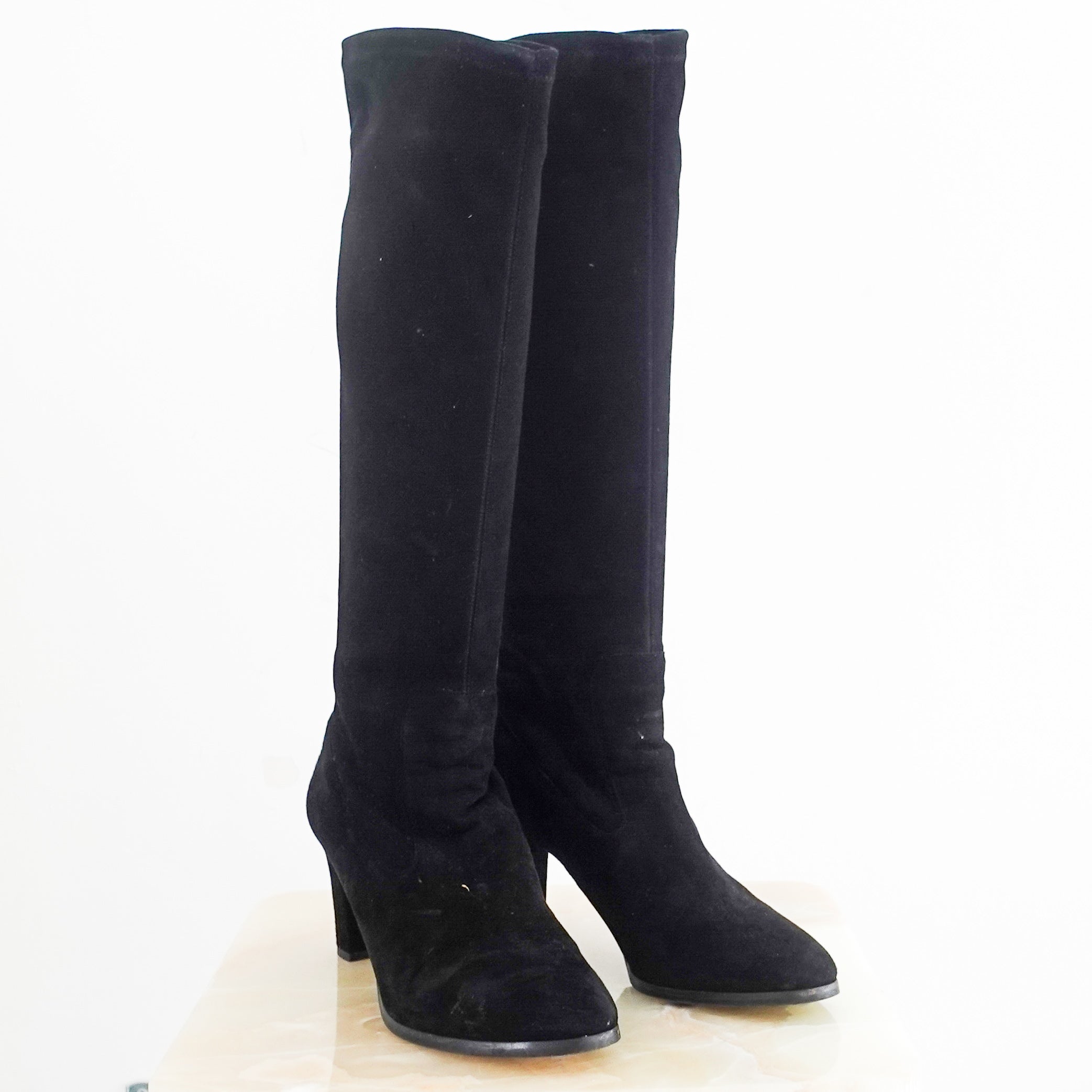 Kiran black suede boots RRP £495