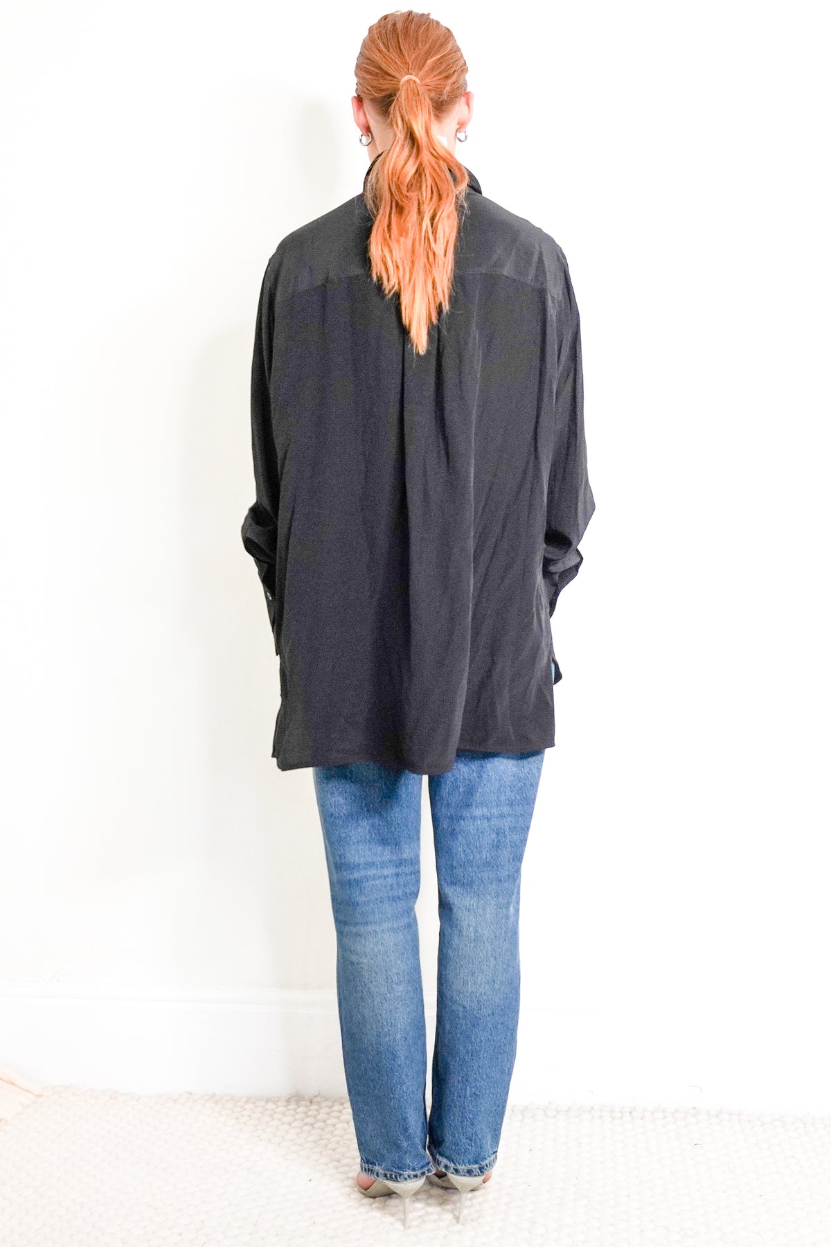 Victoria Beckham Silk Maxi Blouse (RRP £300) | Authentic Preloved